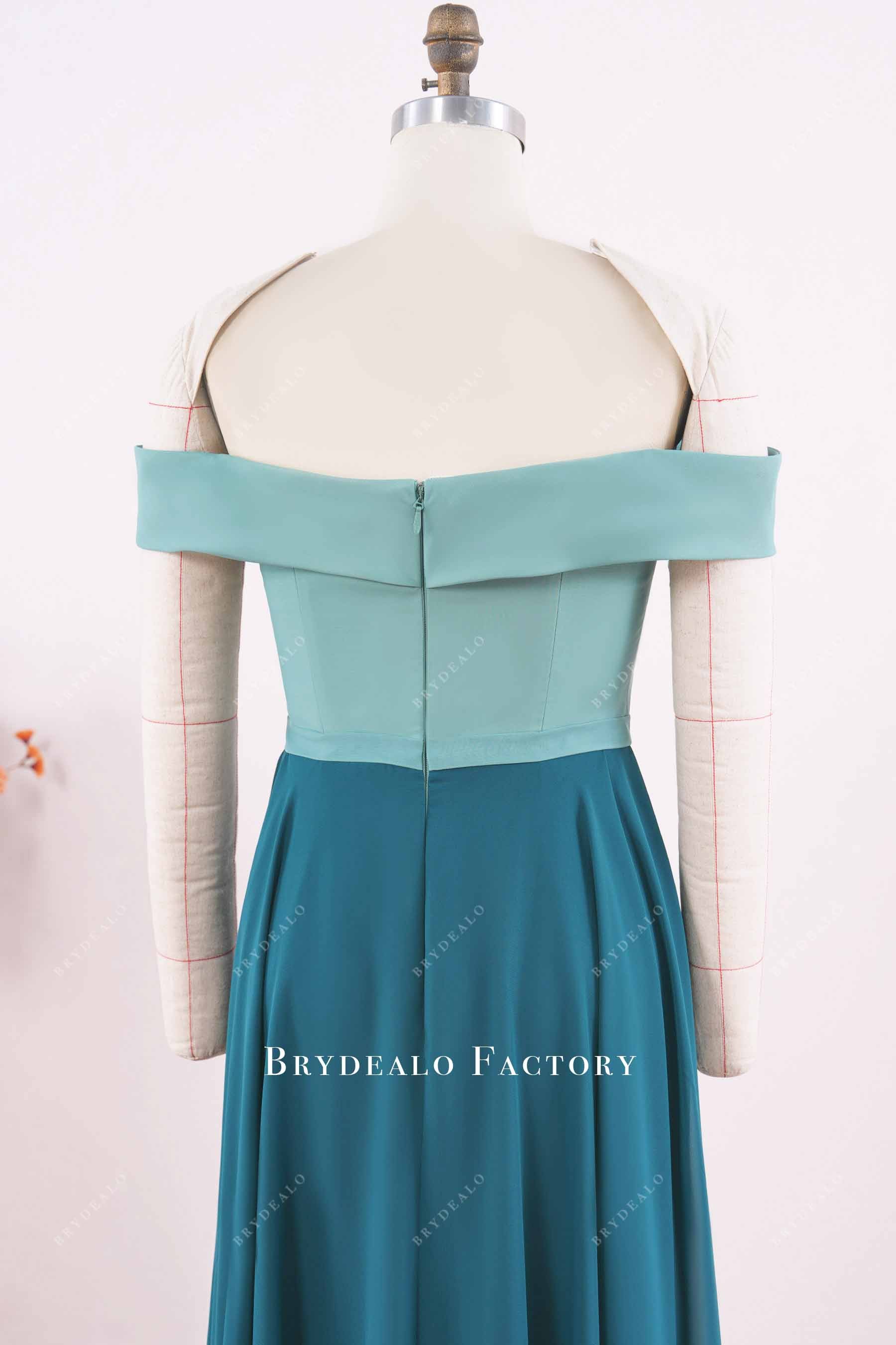 two tone overskirt mother of bride dress