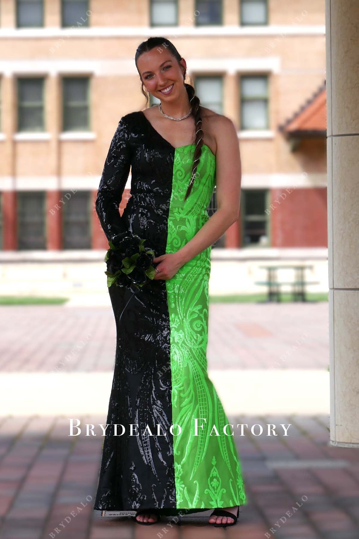 slim fit dress slacks The Two-Tone Undressed Gown