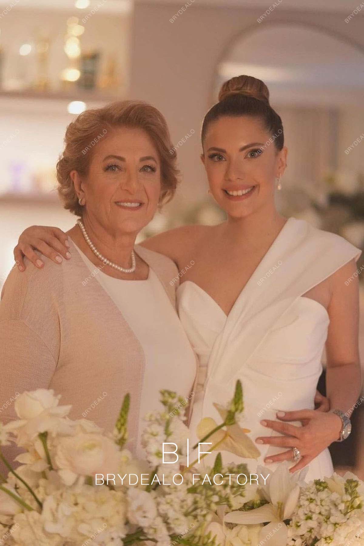 sweetheart neck unique custom bridal jumpsuit