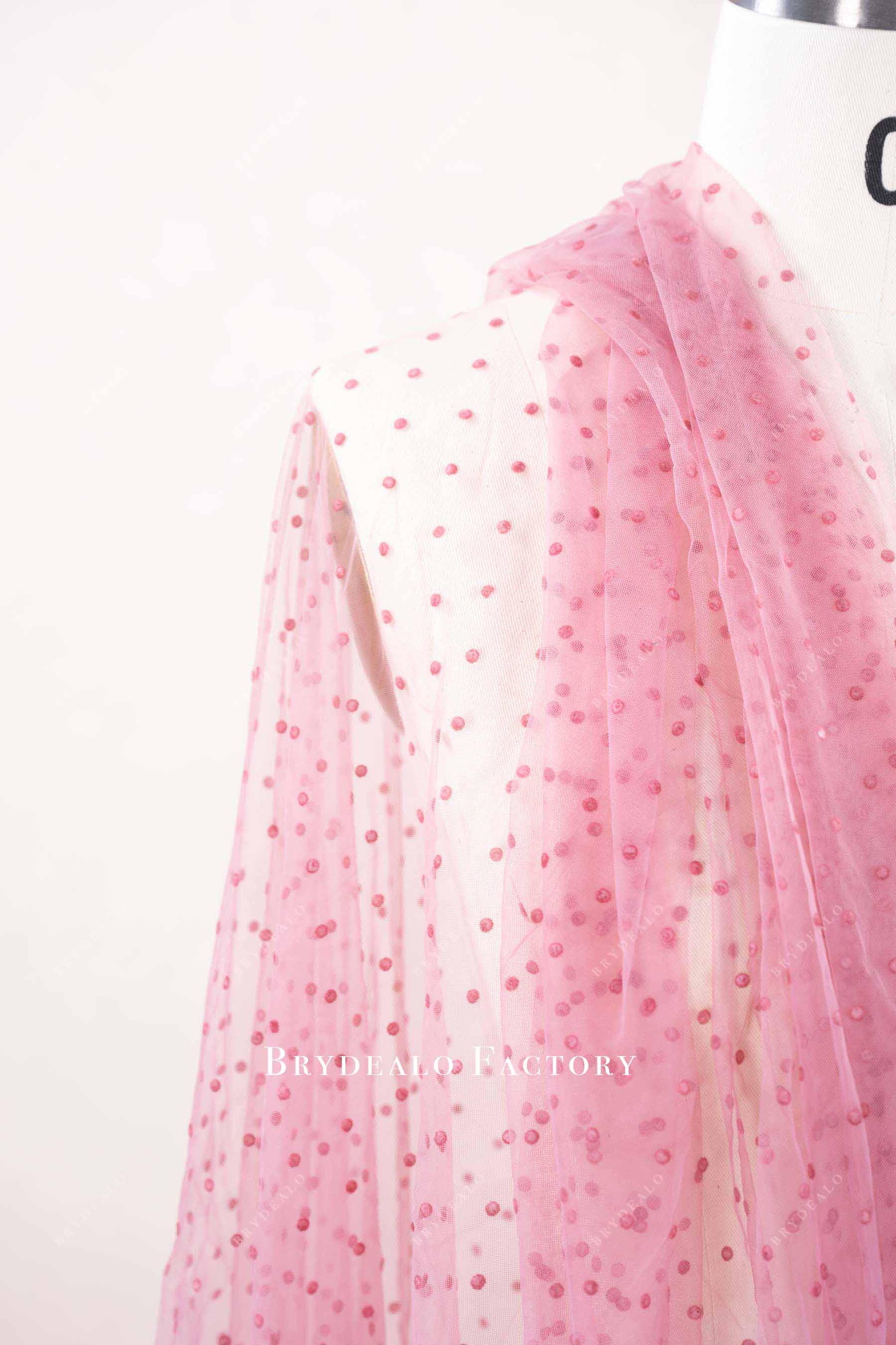 velvet polka dot tulle