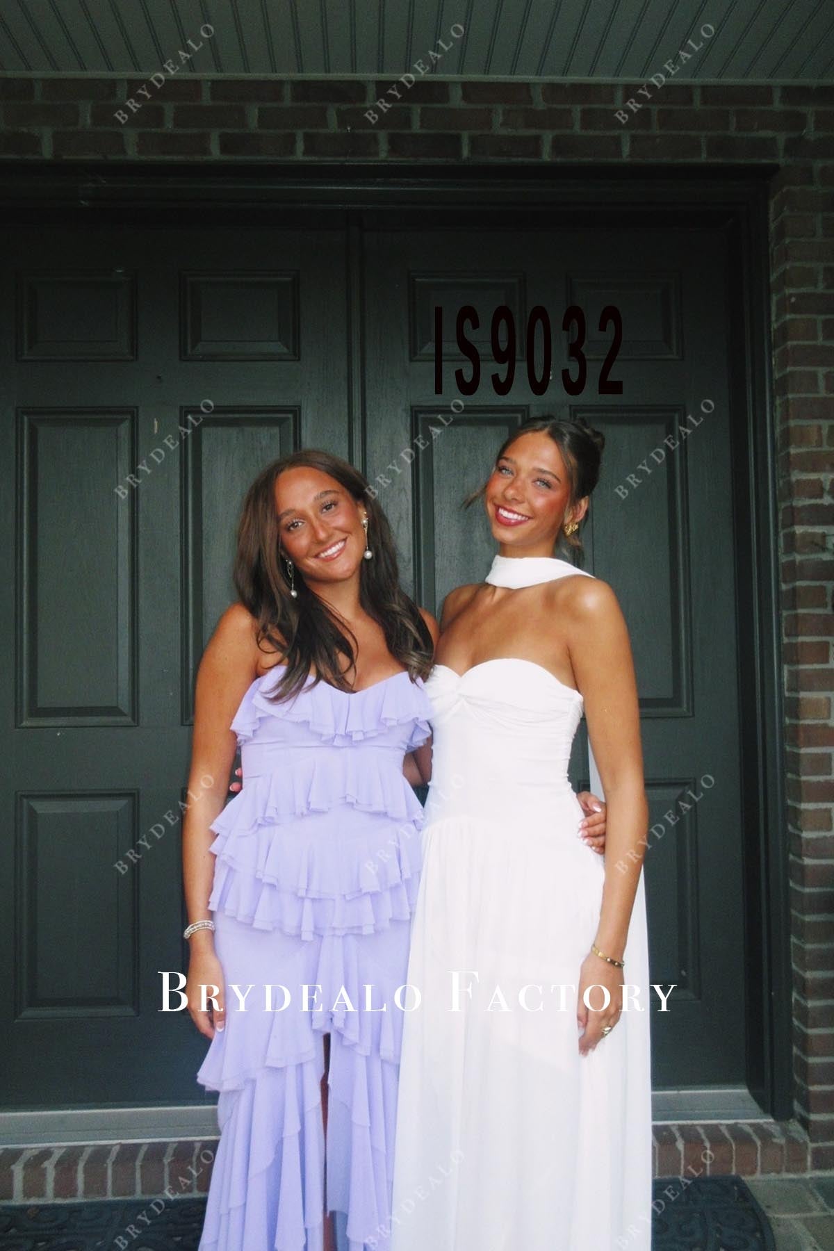 white a line prom dress