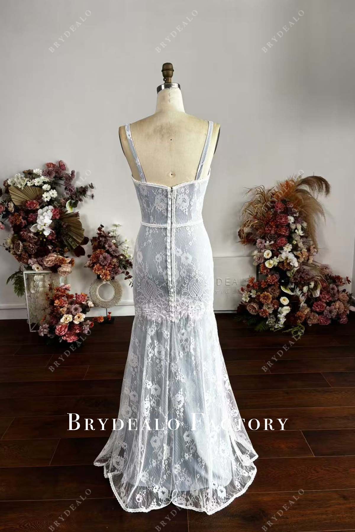 white overlay sky blue fit and flare floor length formal dress