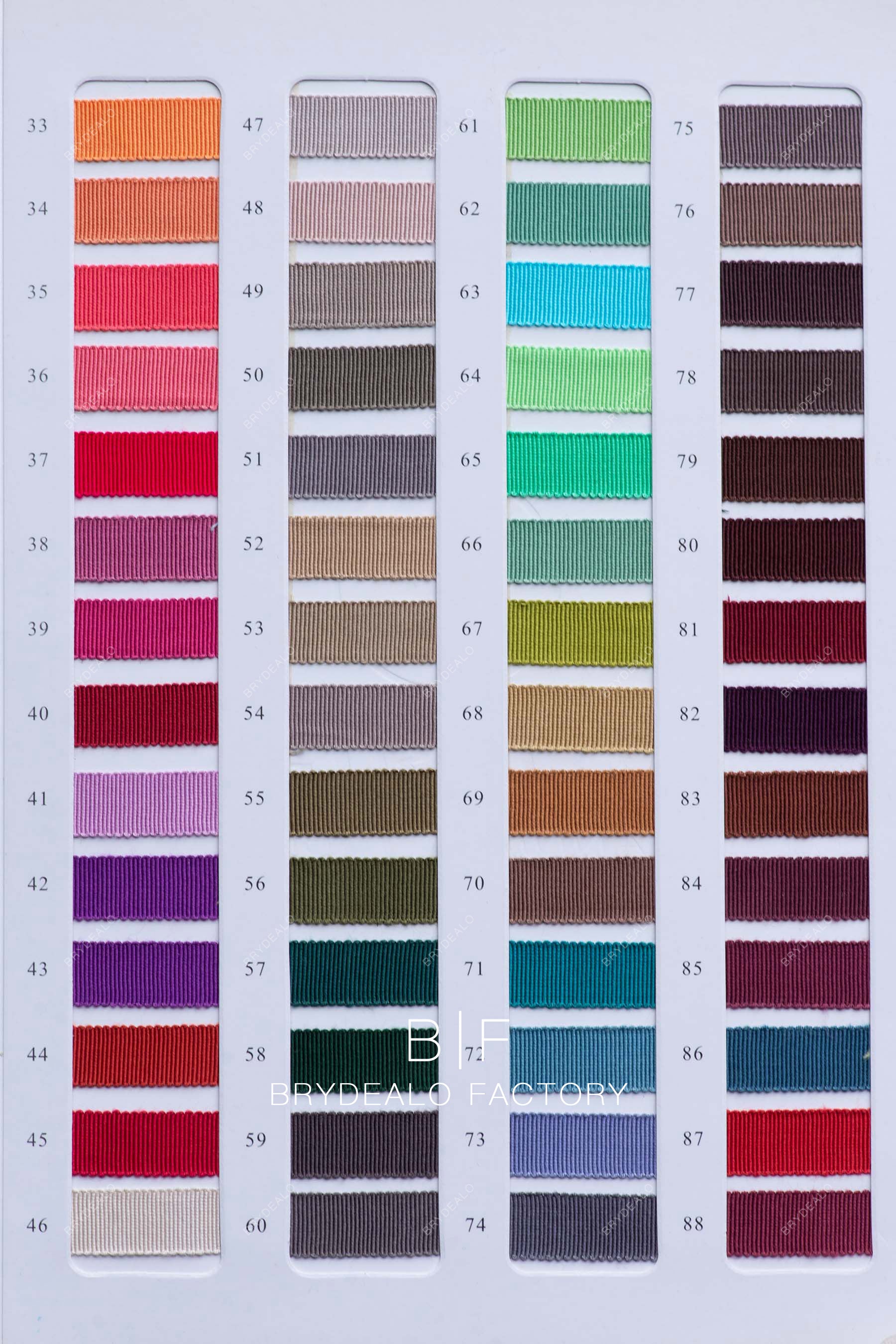 High Quality Solid Satin Grosgrain Ribbons