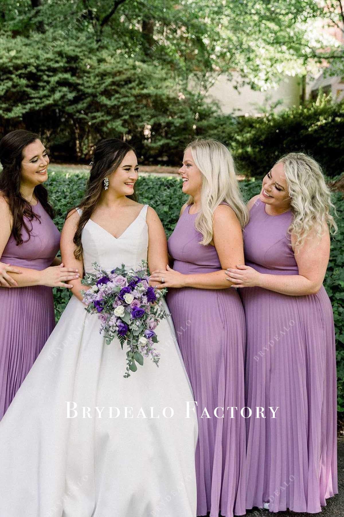 wisteria a line bridesmaid dress