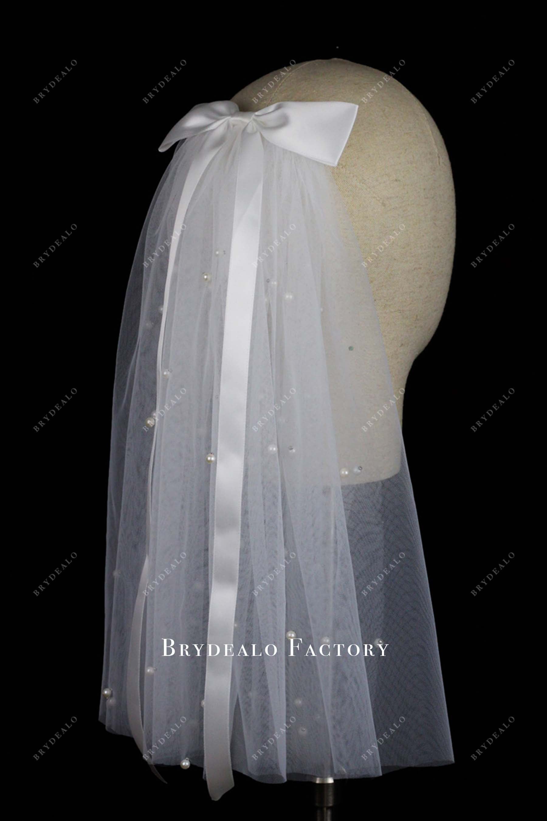 with comb tulle bridal veil