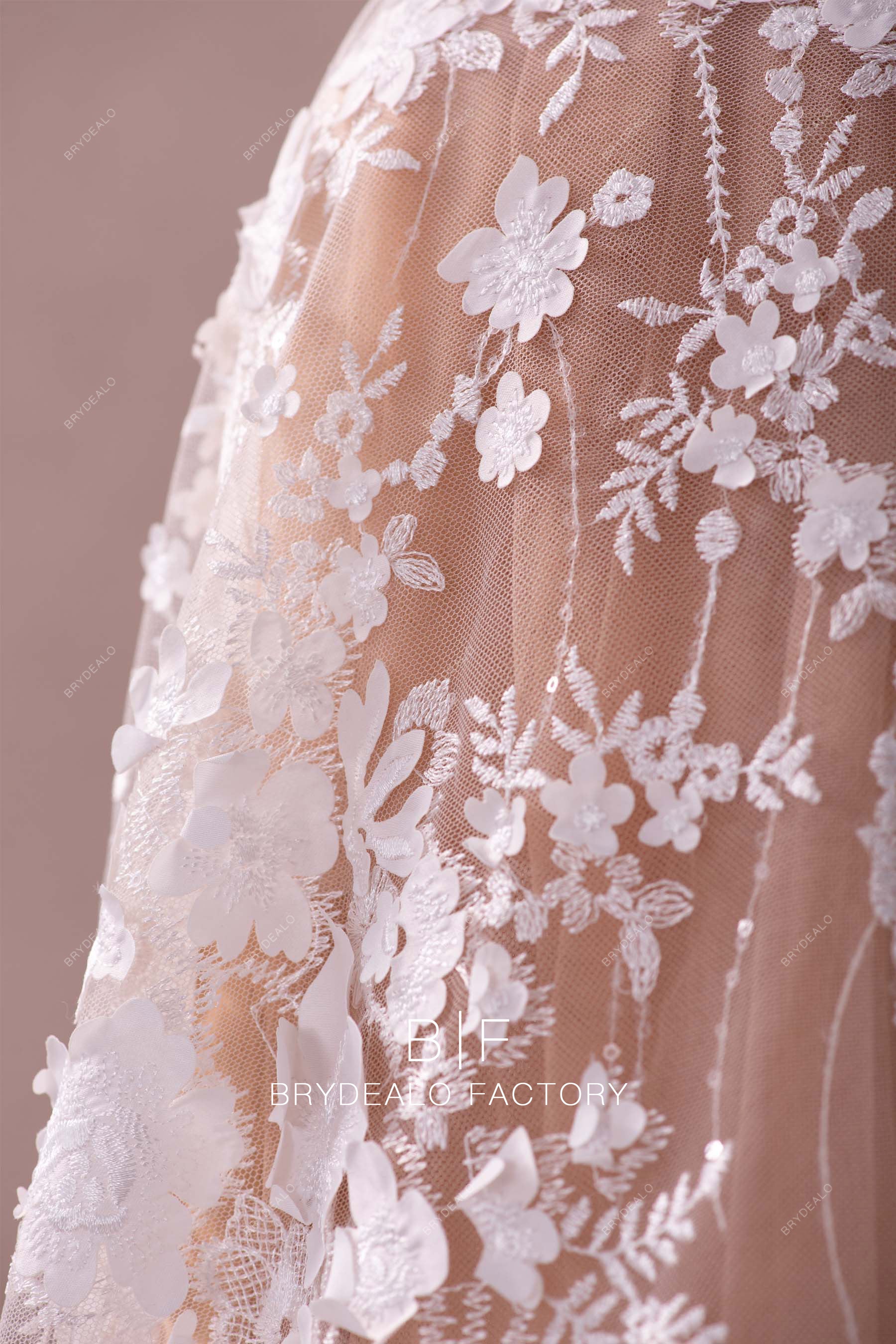 BEST 3D flower embroidered flower lace