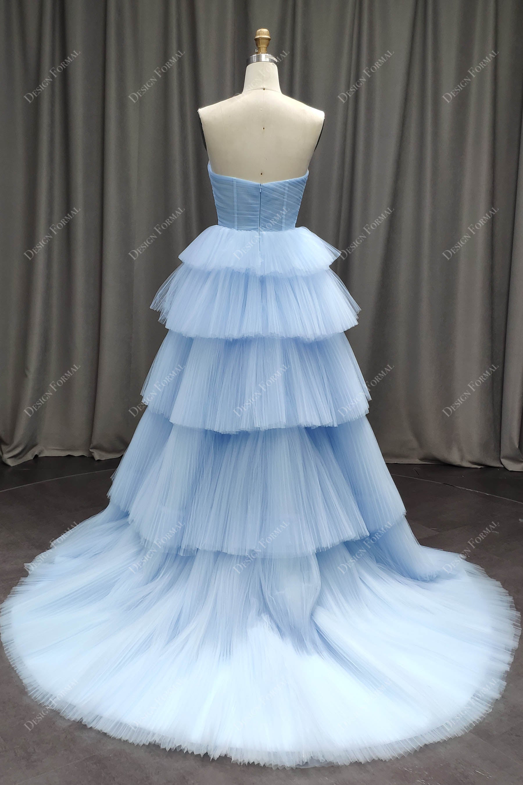 A-line Strapless Prom Dress