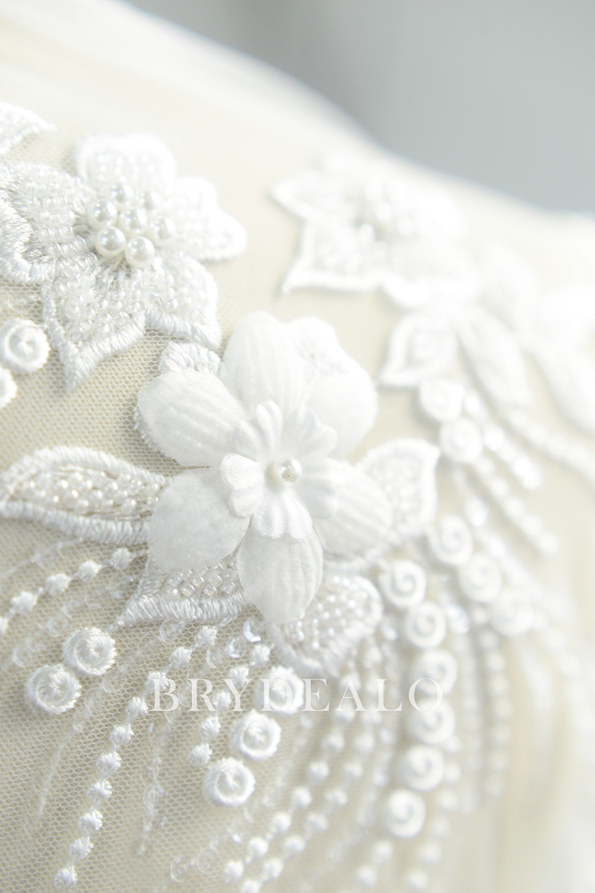 Hand-made 3D Flower Vine Lace Fabric Online