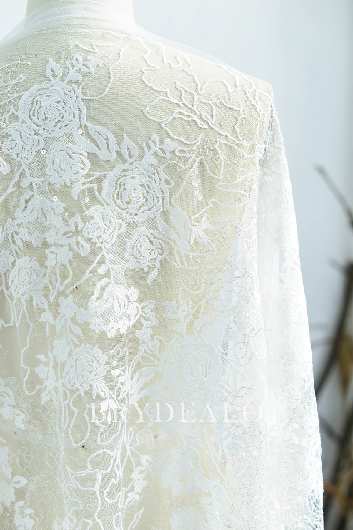 Designer Growing Rosa Lace Fabric Online