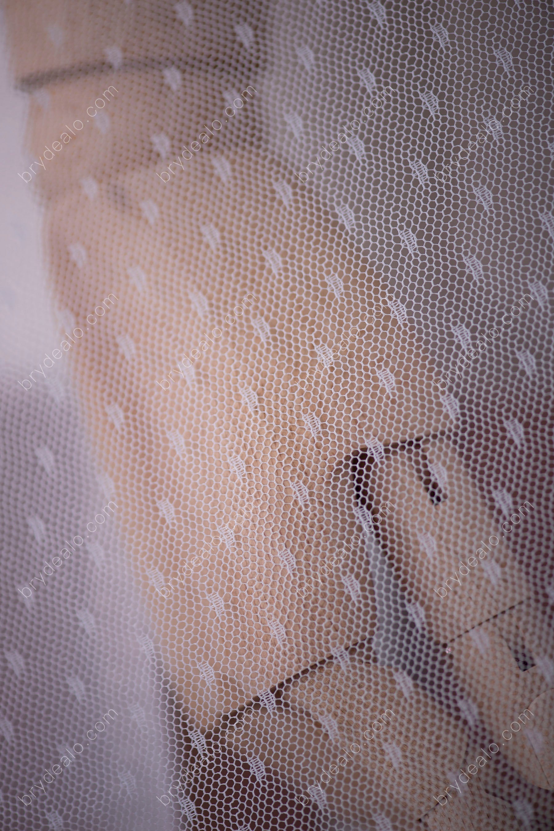 designer Adorable Stiff Dot Tulle