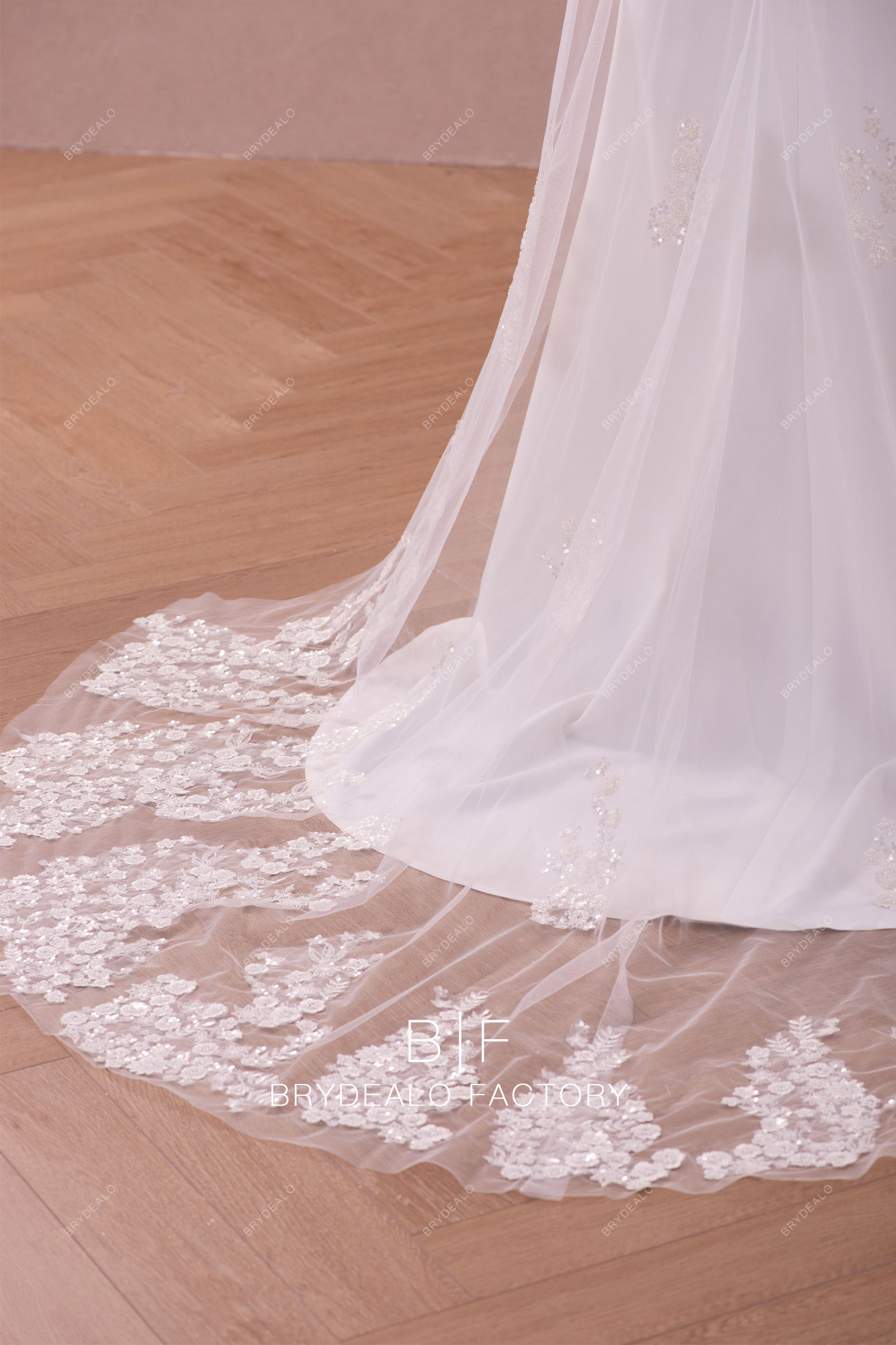 beaded lace bridal overskirt