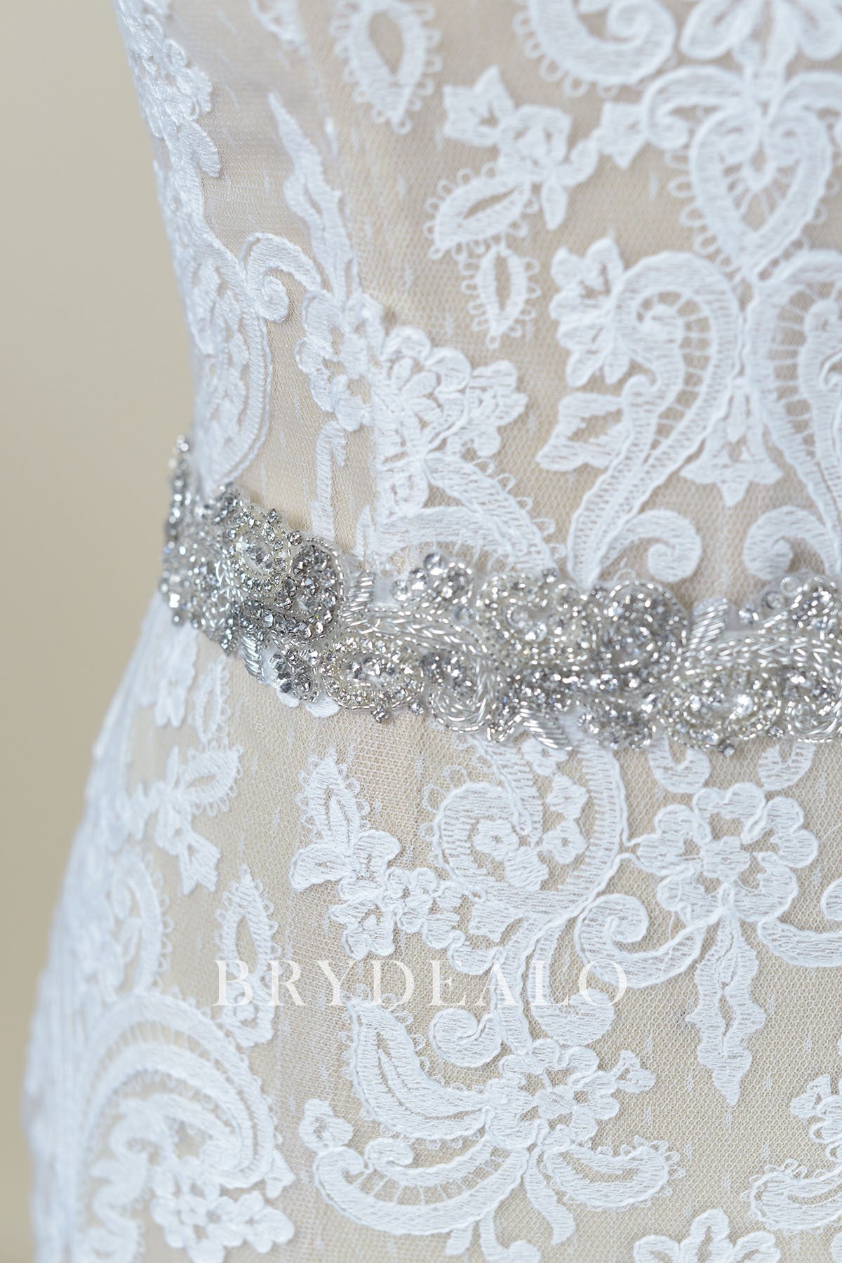 Beading Rhinestones Wedding Sash for Wholesale