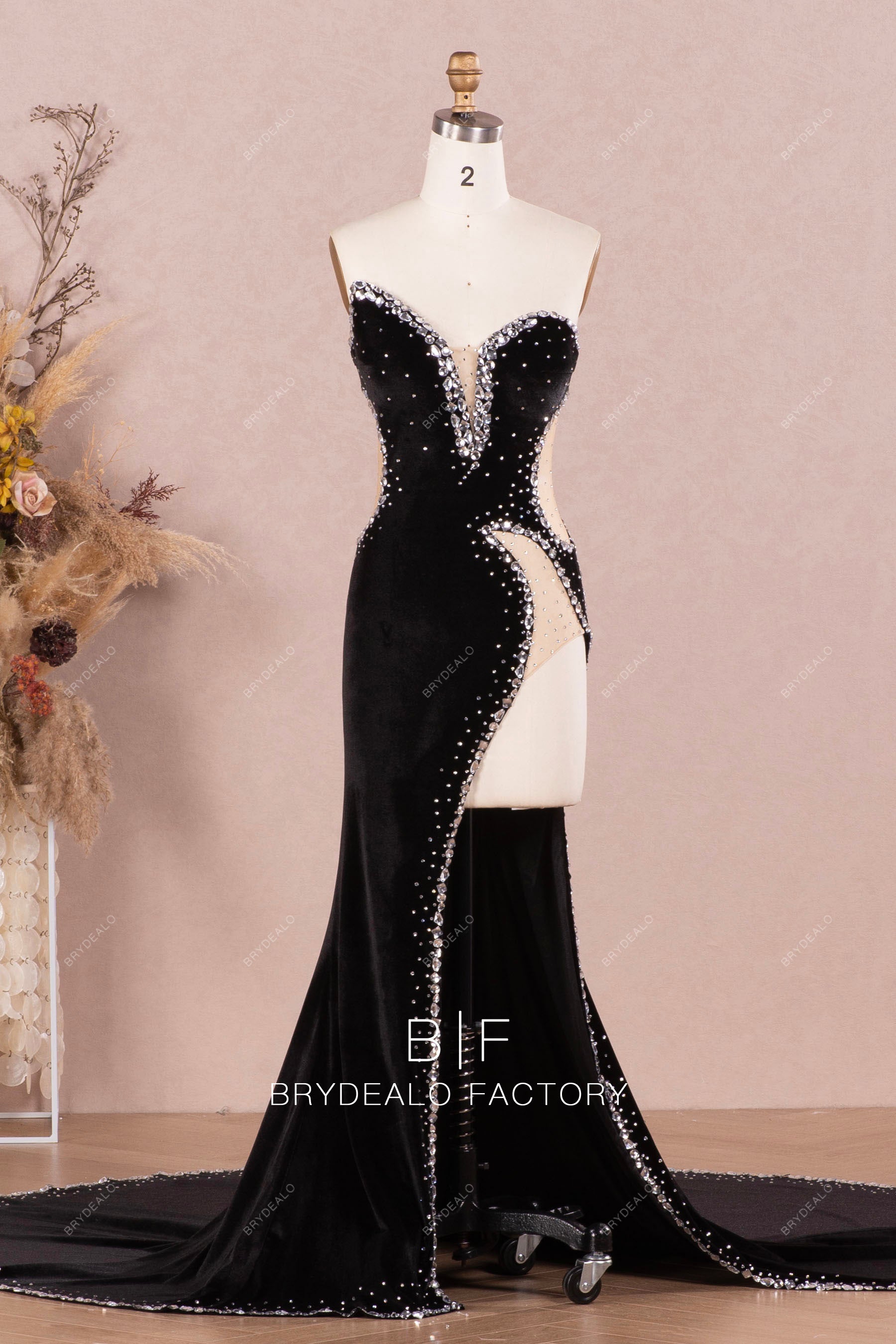 Black Asymmetric Plunging Cutout Sparkly Unique Prom Evening Dress Black Asymmetric Plunging Cutout Sparkly Unique Prom Evening Dress