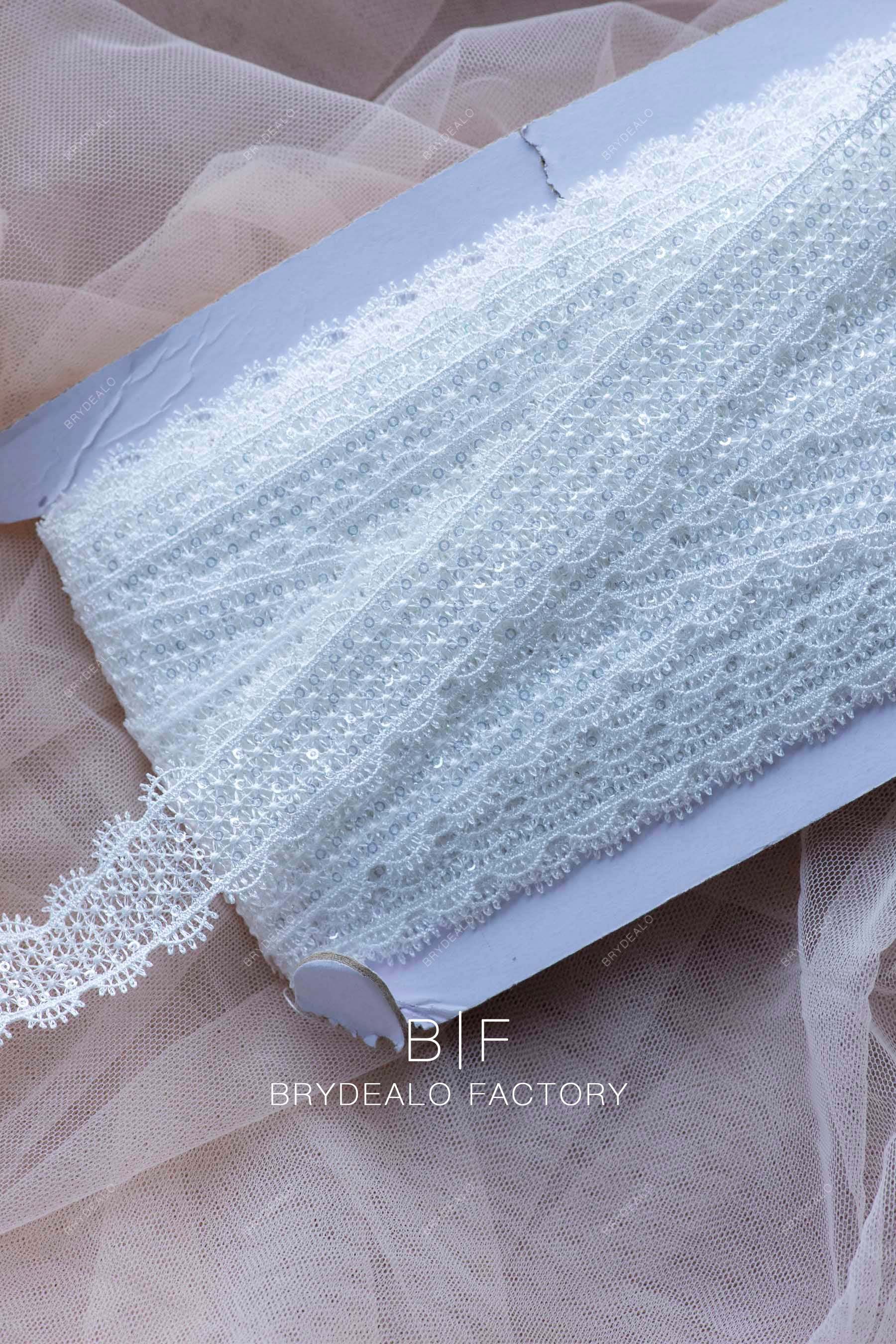 corded lace trim for sale