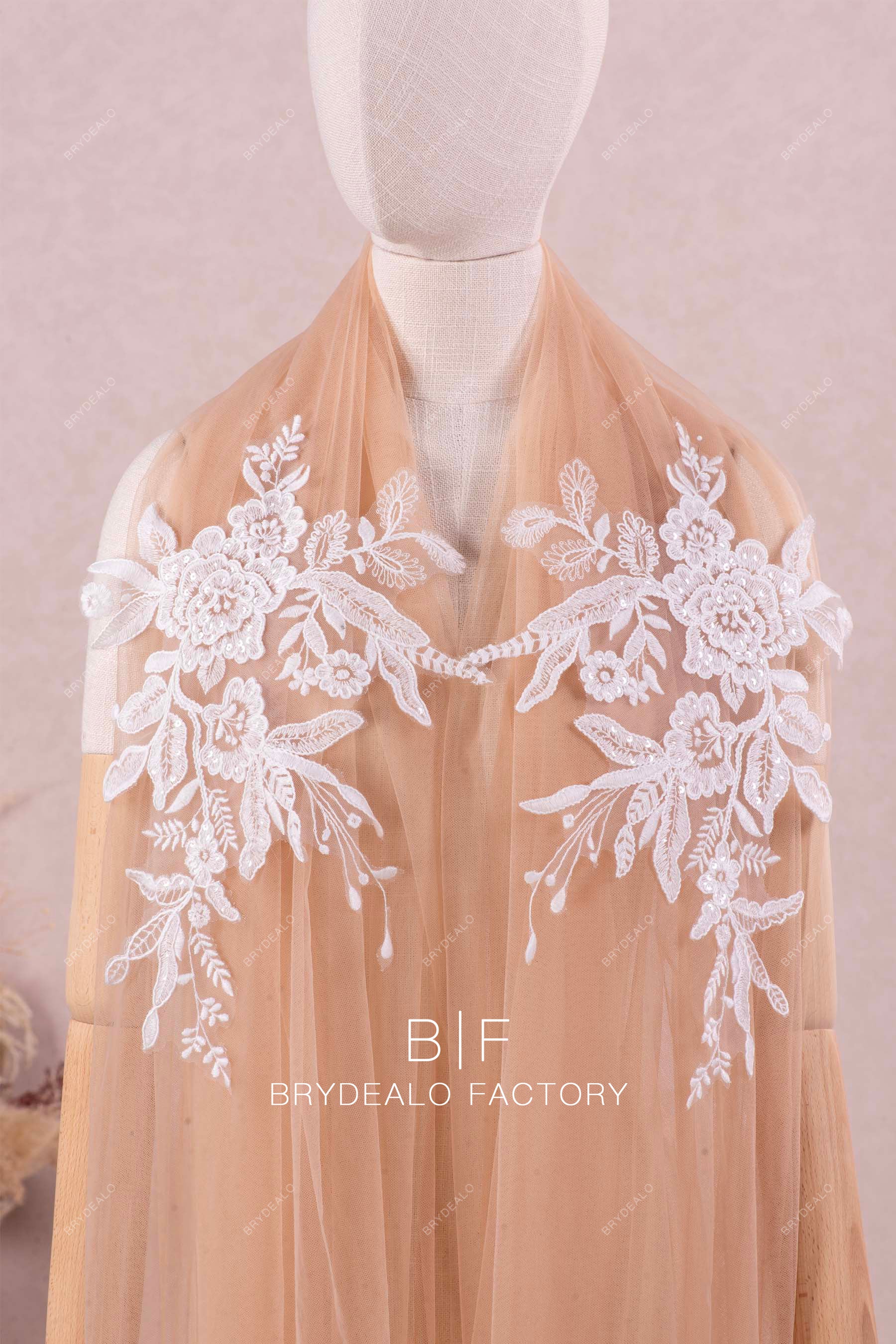 best cotton corded shimmery lace appliques