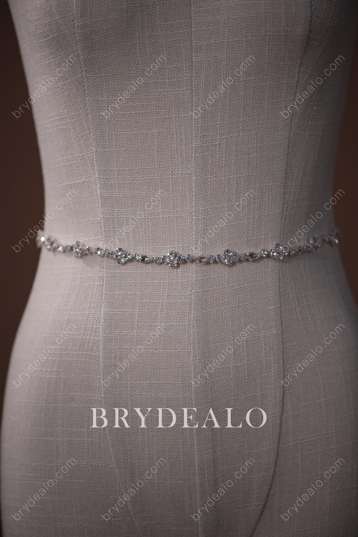 High-end Crystals Bridal Sash Belt for Sale display picture 3