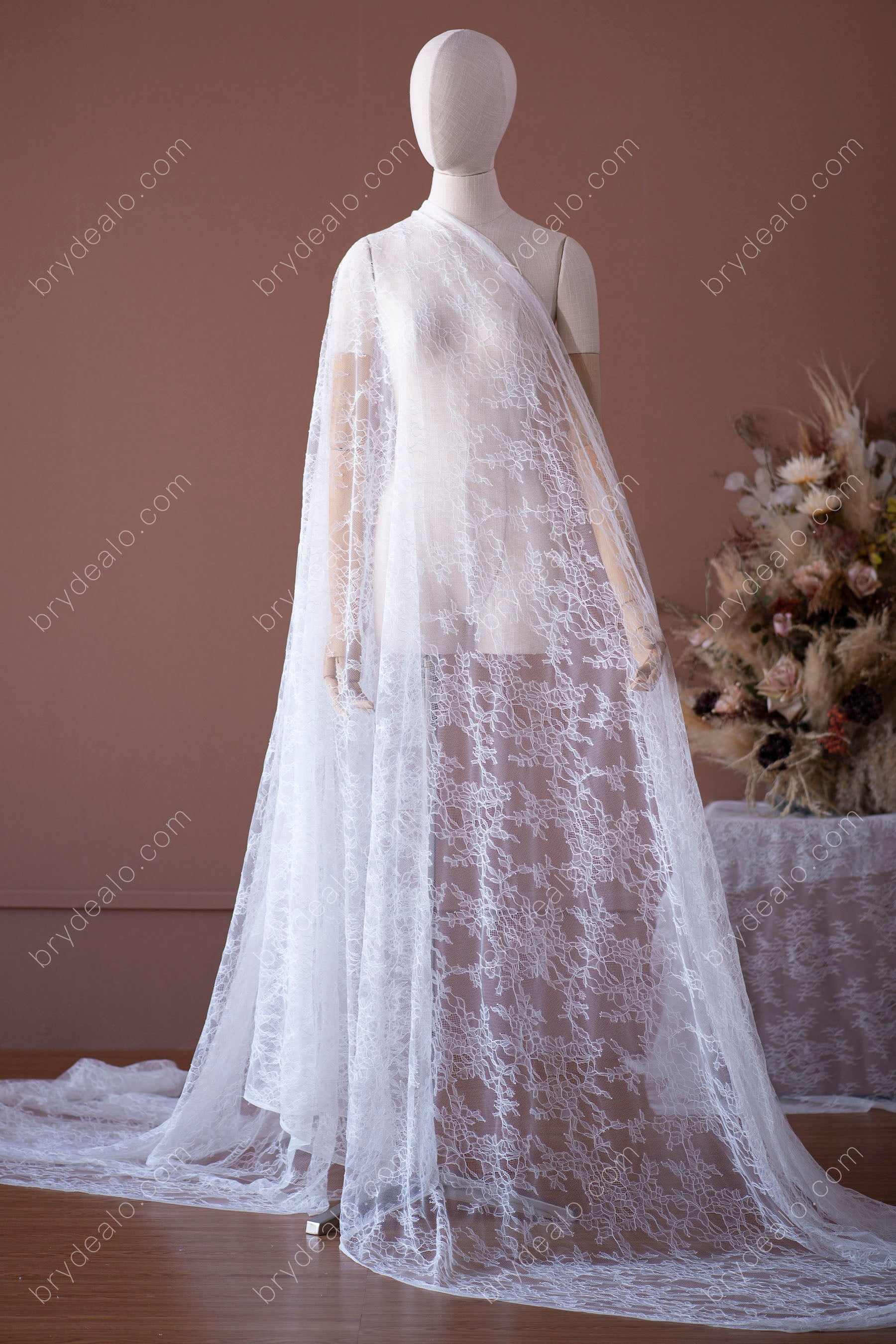 Lightweight Leave Bridal Lace Fabric for Boho Dresses Lightweight Leave Bridal Lace Fabric for Boho Dresses