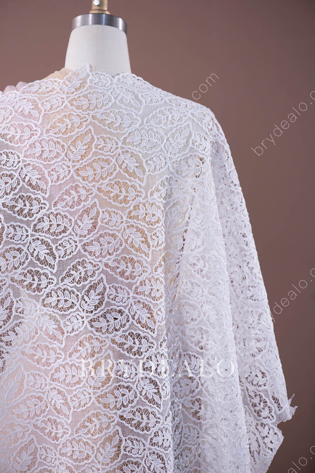 Best Double Border Leaf Lace Fabric