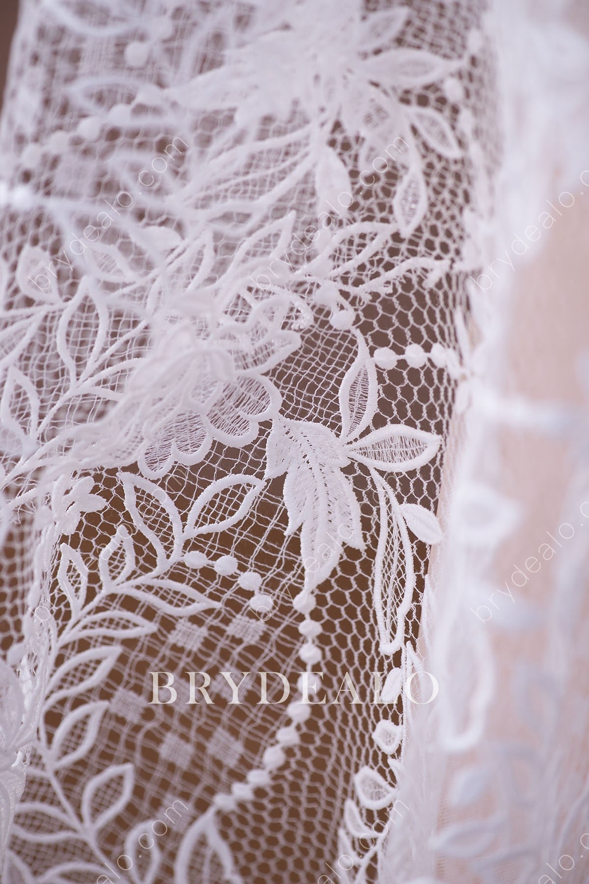 Flower Cording Designer Lace Fabric Online