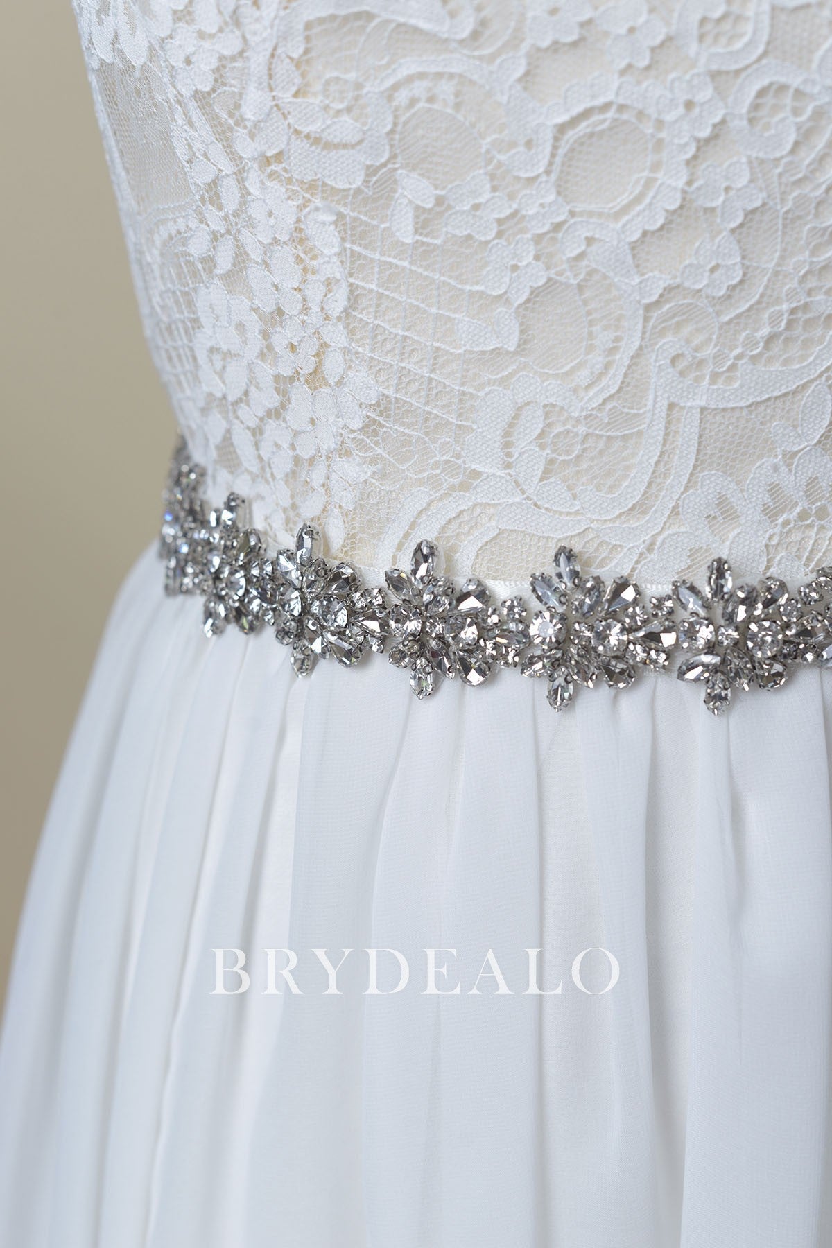 Fashion Glistering Rhinestones Satin Wedding Sash Online