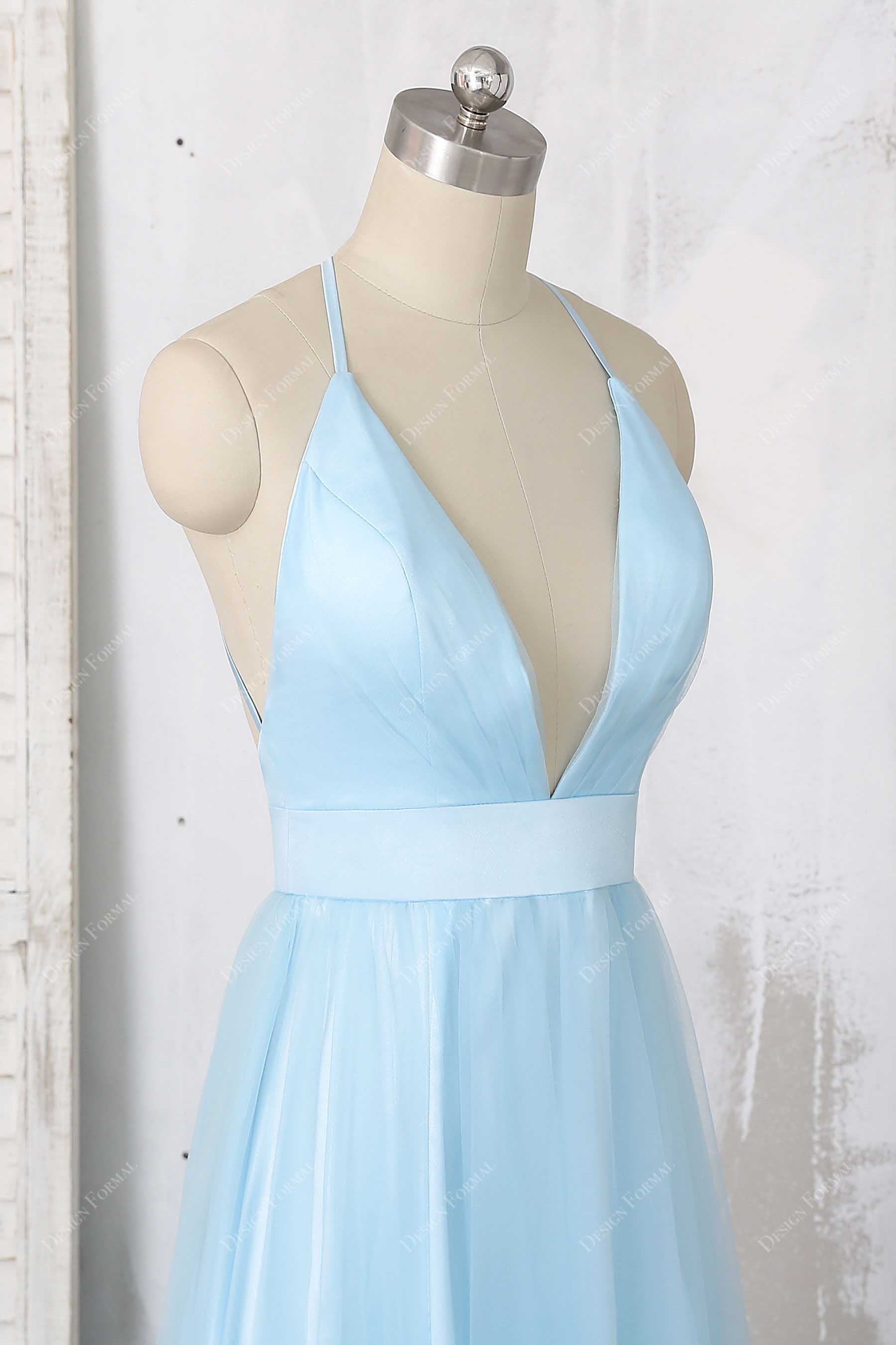halter bodice thin straps