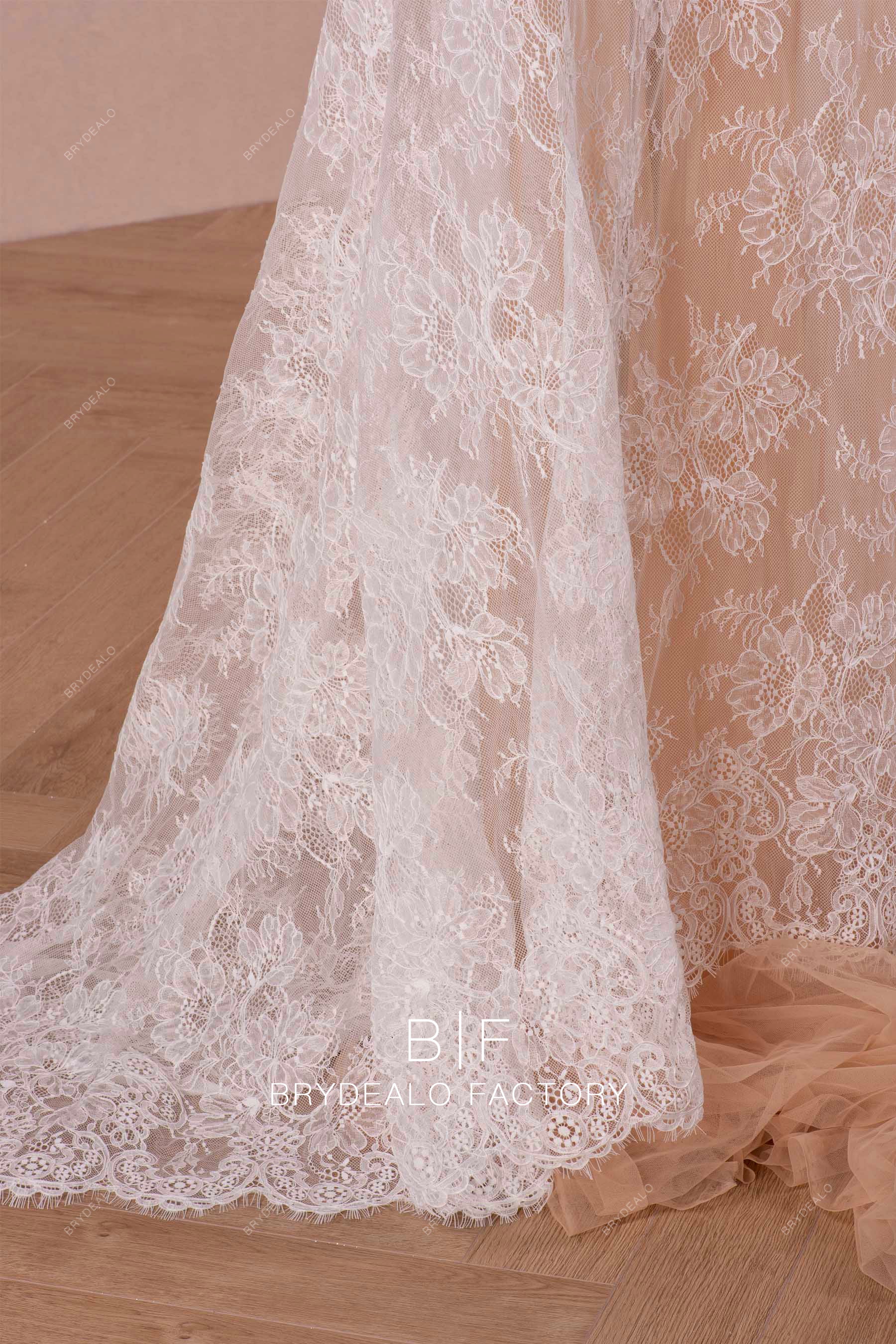 high quality corded flower embroidered lace for sale