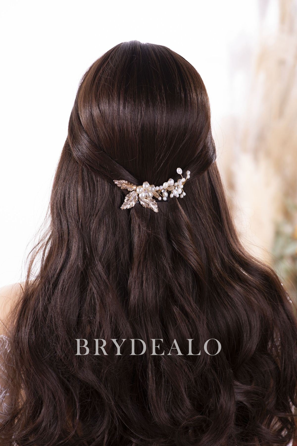 Gold Leaf Bridal Hair Comb Online