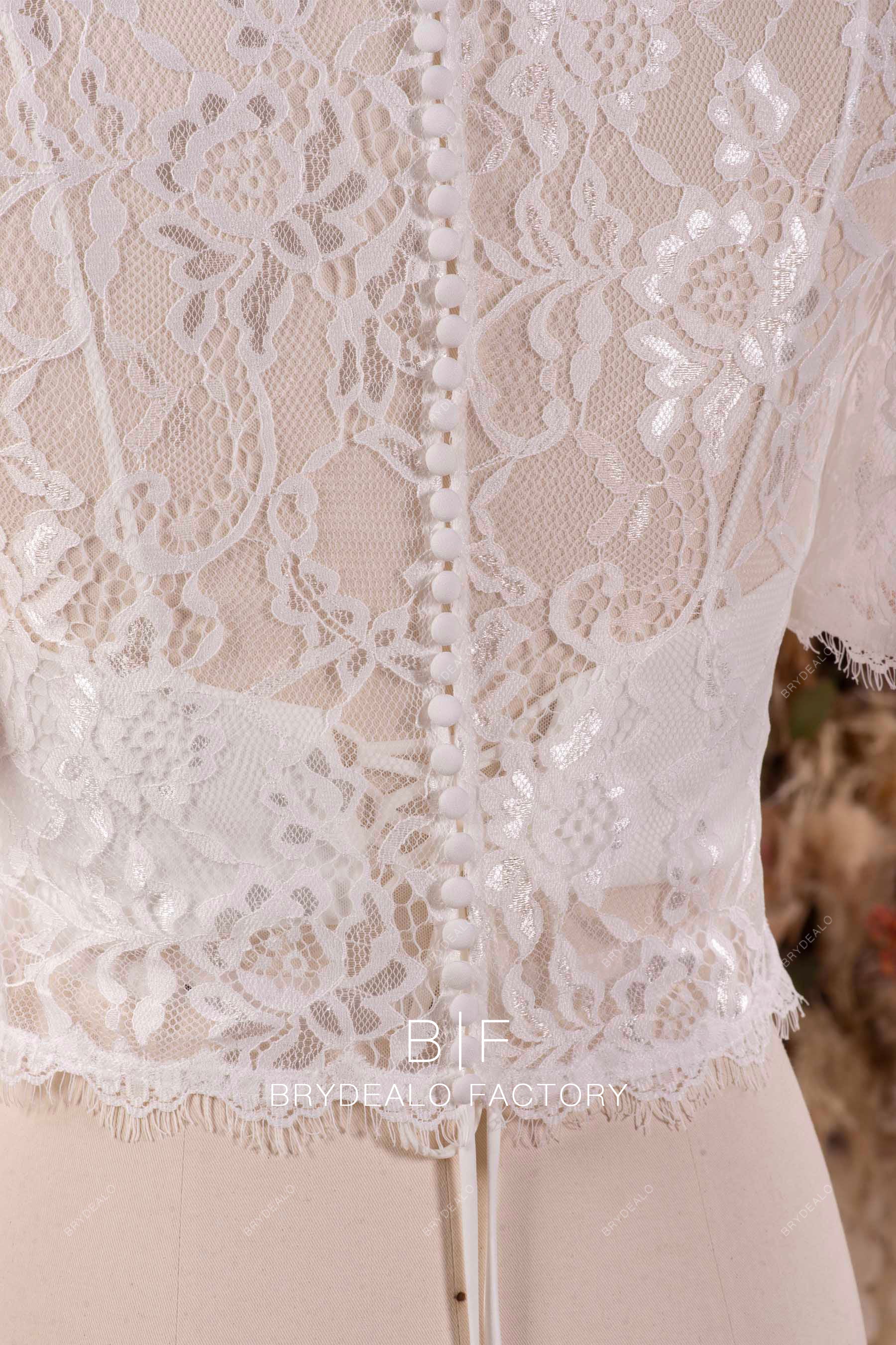best lace bridal top with removable bustier