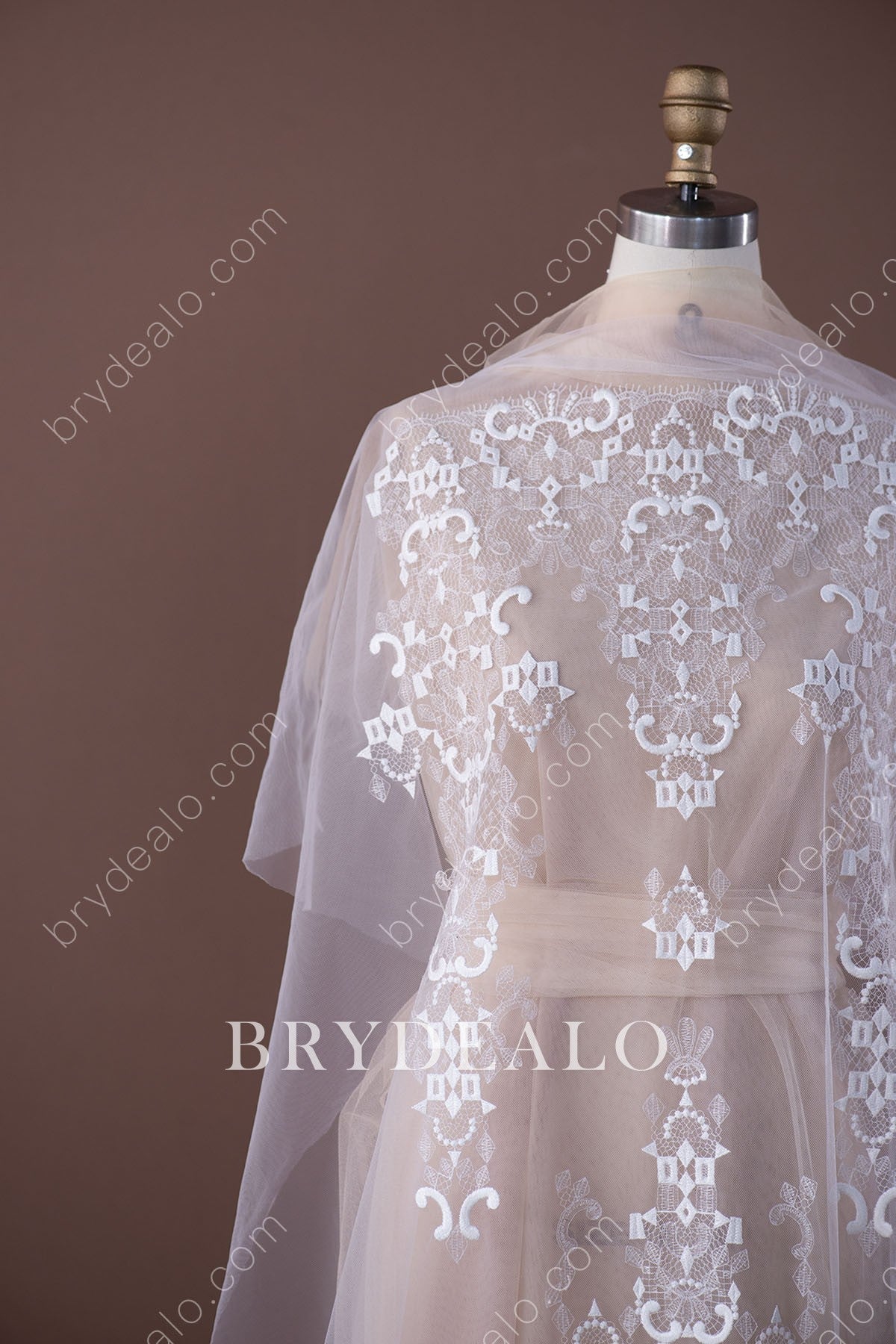 Popular Lovely Geometric Designer Lace Fabric