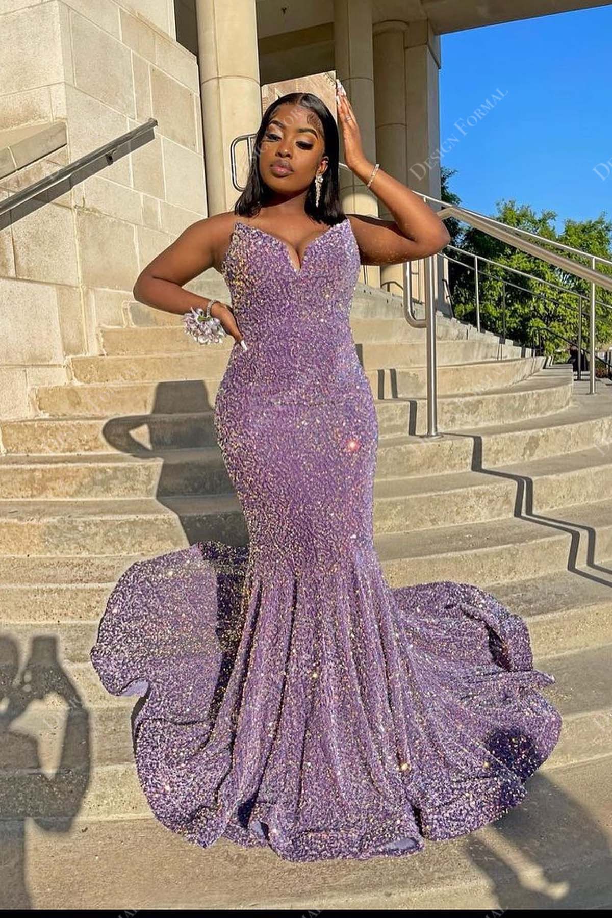 Halter neck best sale mermaid prom dress