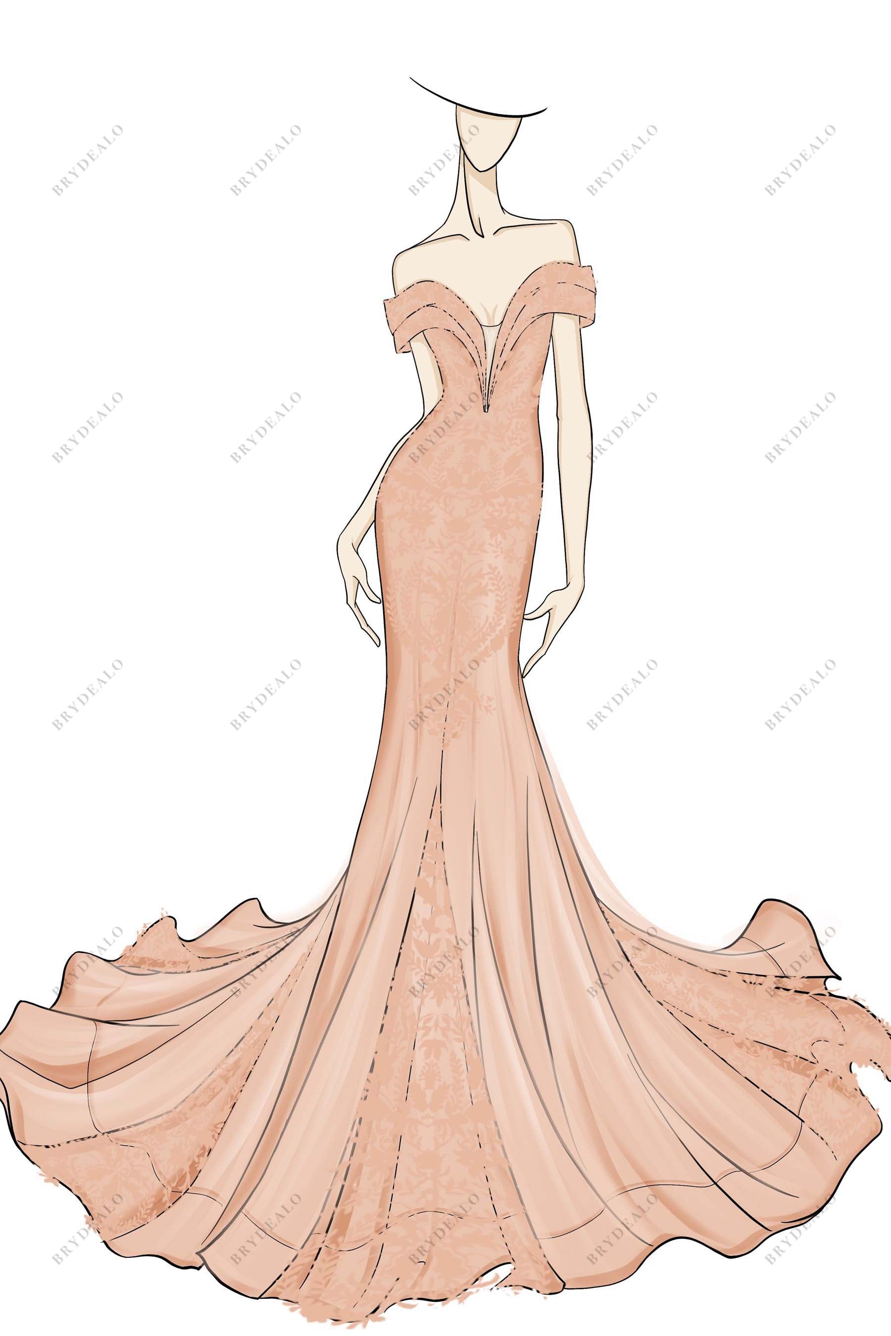 Wedding clearance dress sketch