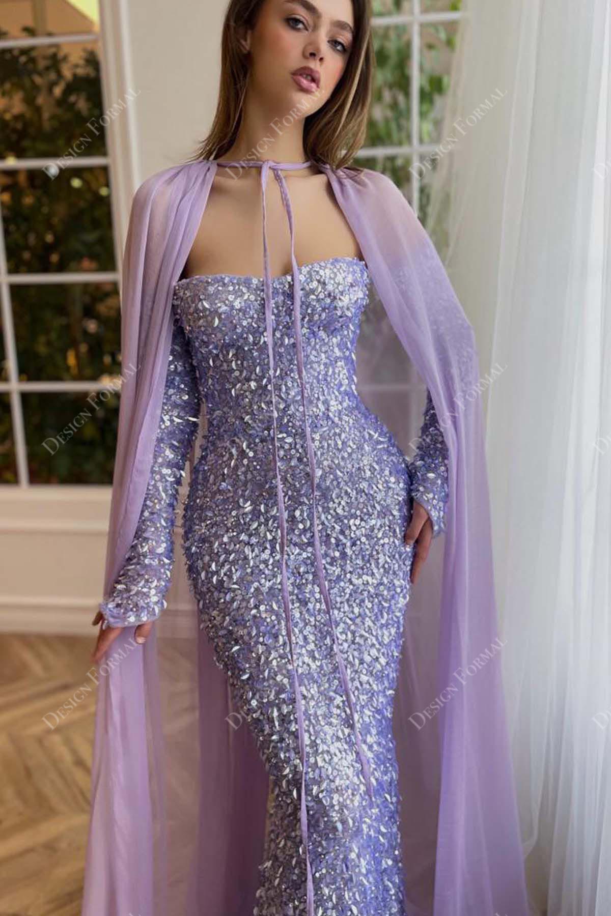 off shoulder sweetheart neck long sleeves formal dress