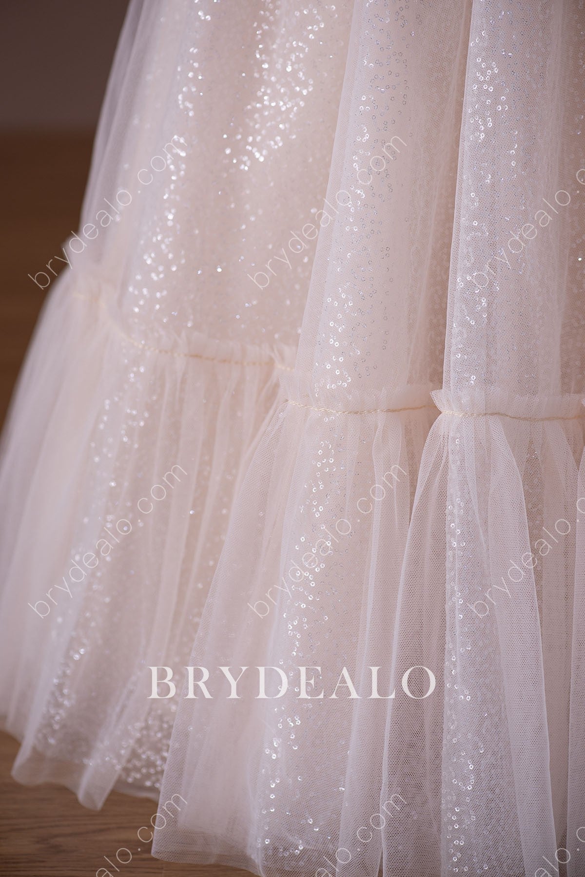 Glitter Floor Length Girl Dress For Less