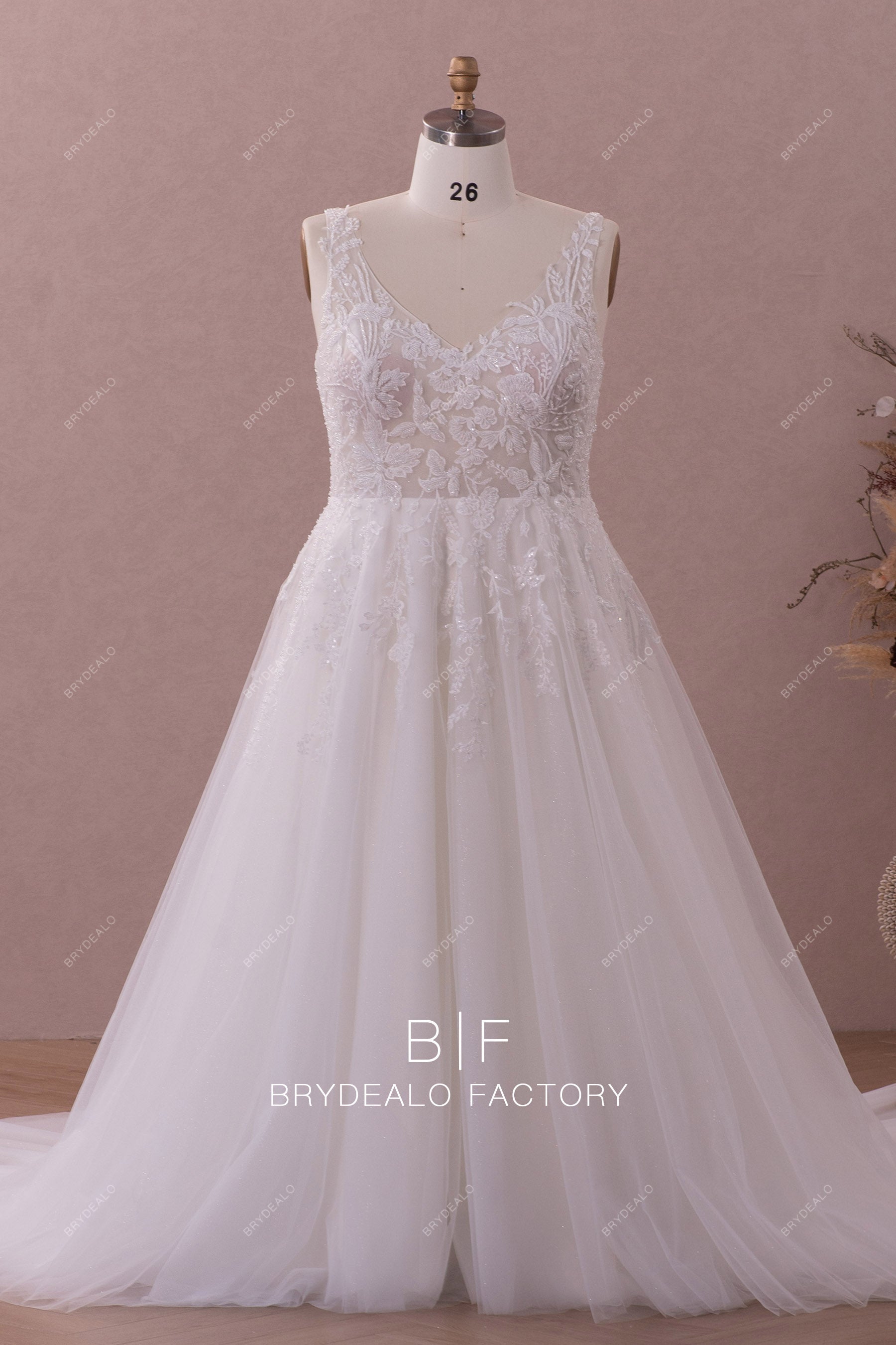 plus size beaded lace designer wedding dress