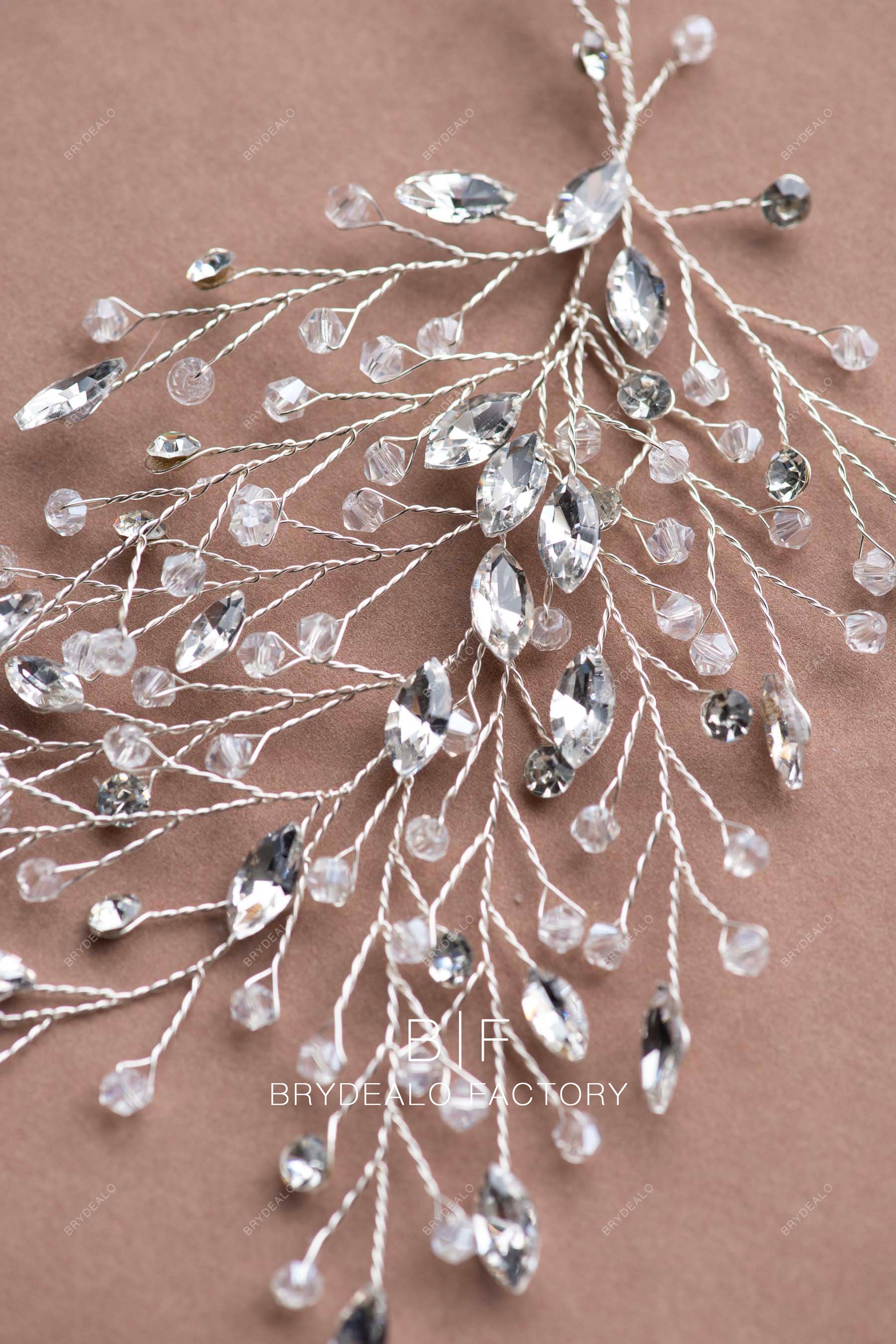 rhinestone bridal headpiece wedding accessory