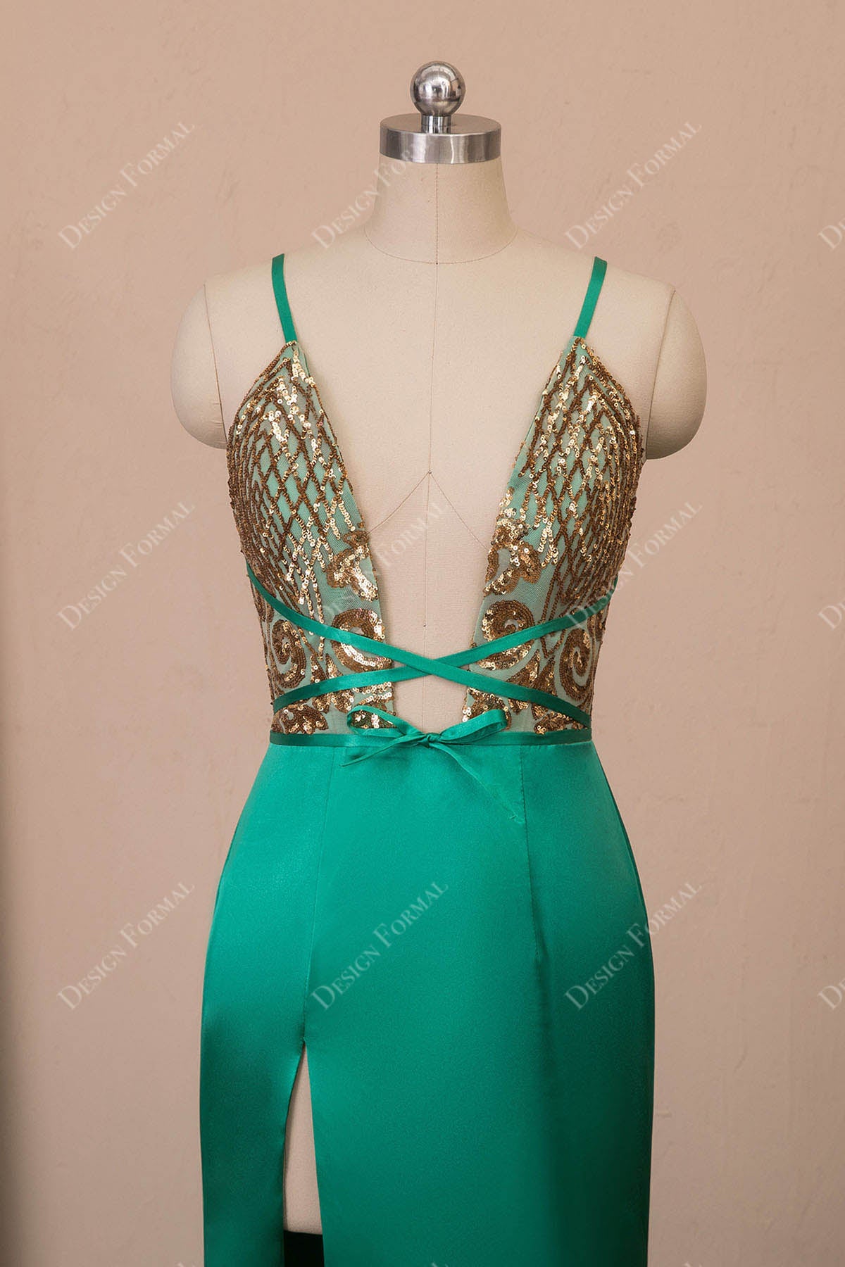 sexy slit prom dress