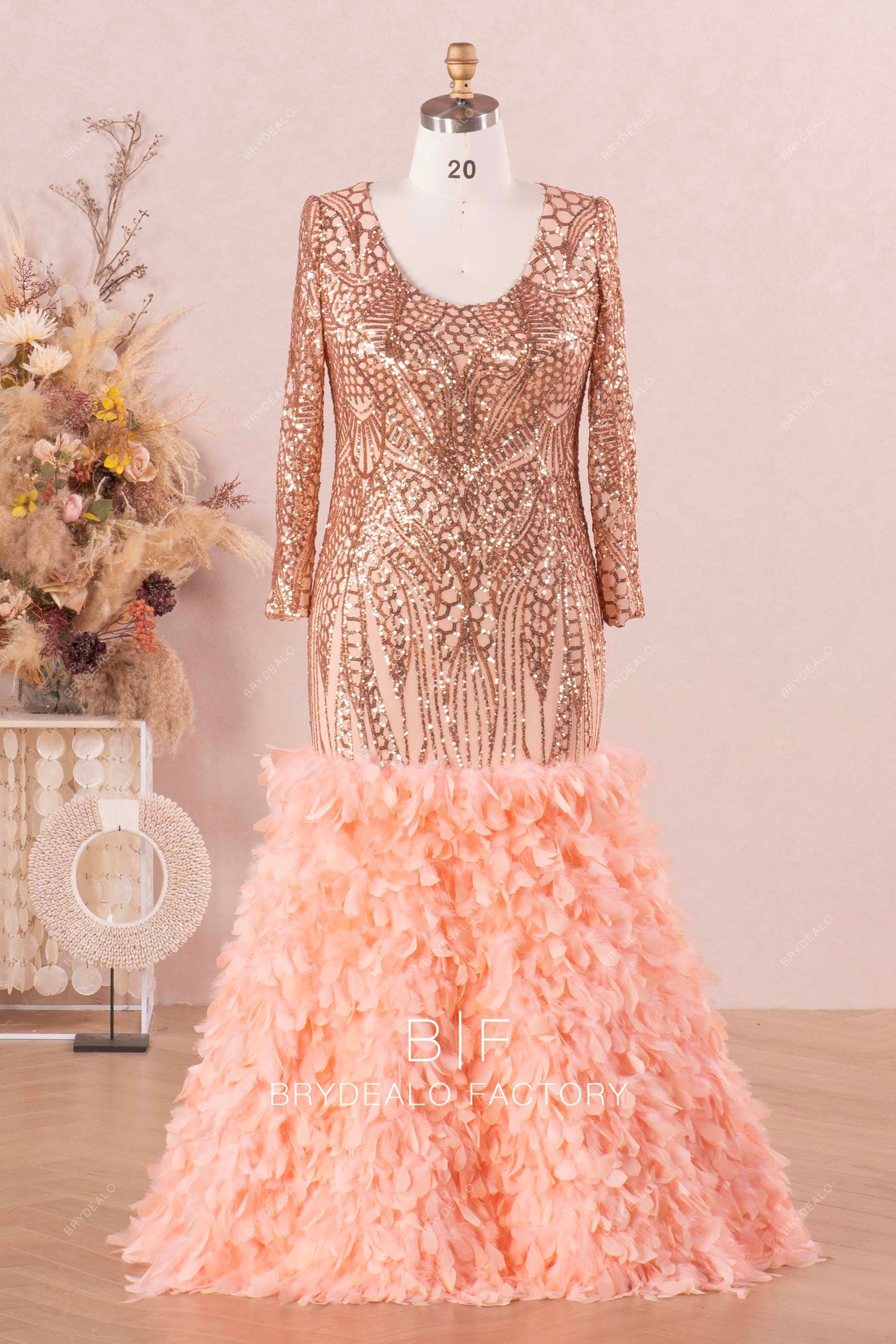 slim fit dress slacks Rose Gold Patterned Sequin Halter Cocktail Homecoming Dress main image 0