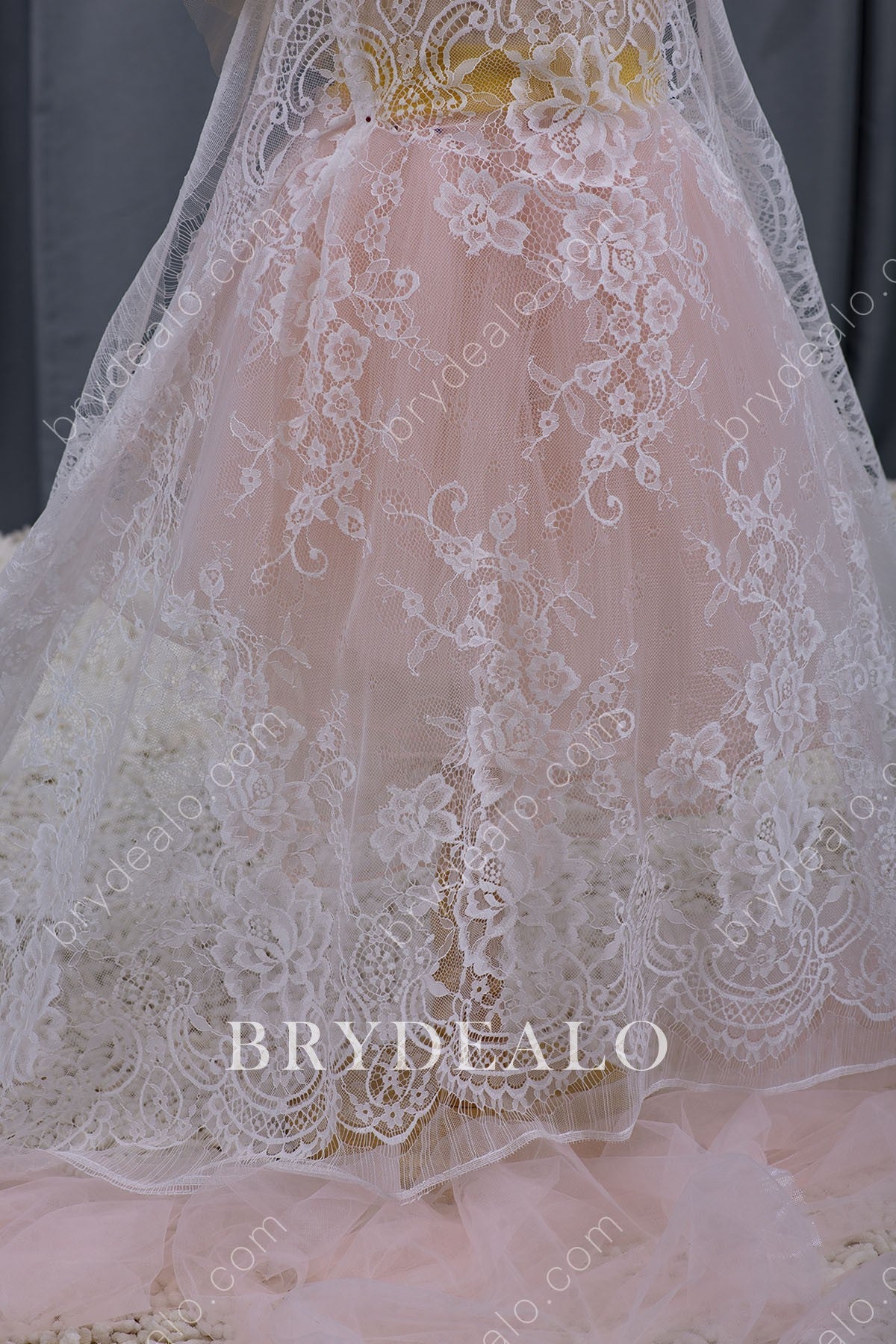 Soft Flower Bridal Lace Trim For Dresses