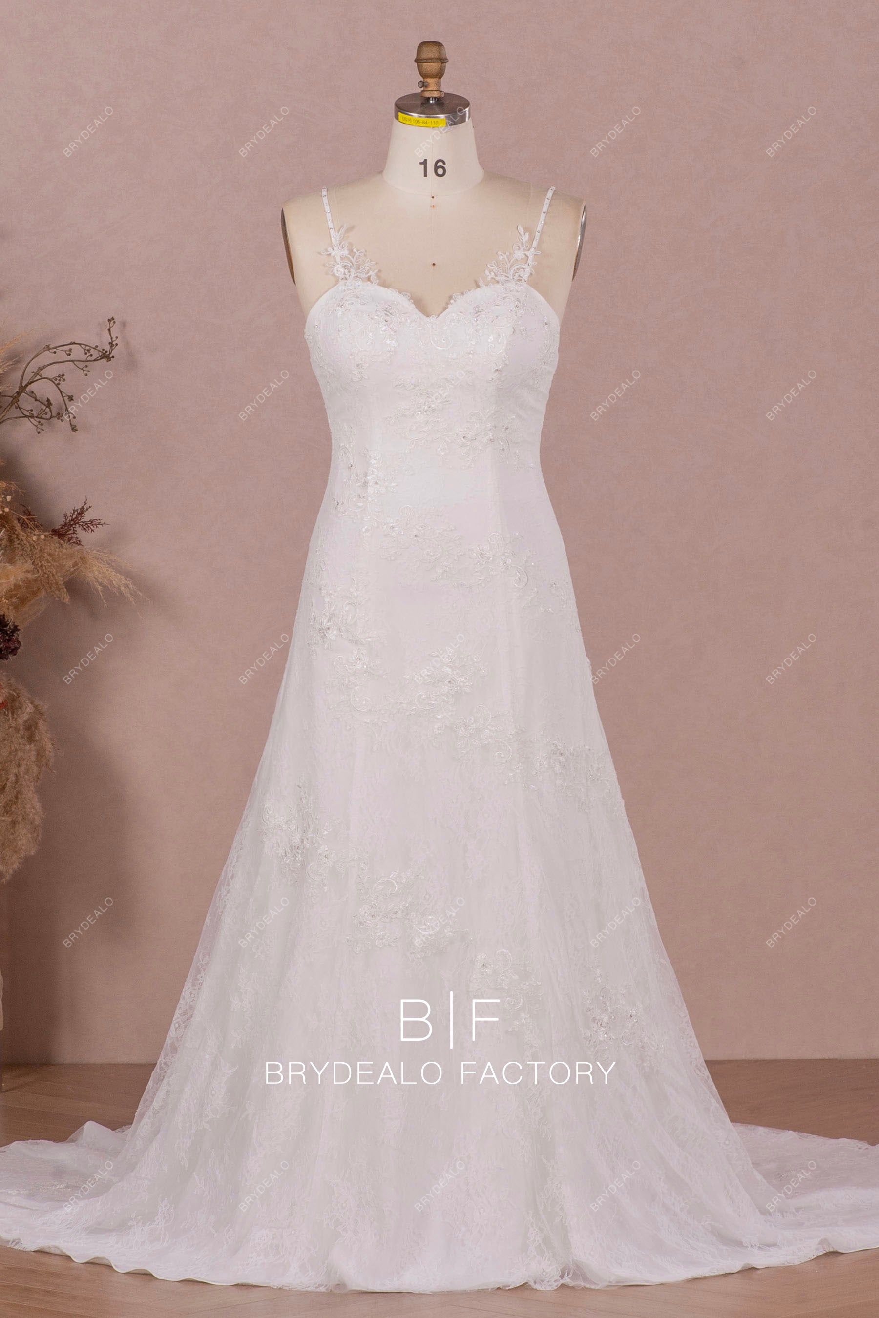Plus Size Designer Lace Sleeveless Fit and Flare Elegant Wedding Dress Plus Size Designer Lace Sleeveless Fit and Flare Elegant Wedding Dress
