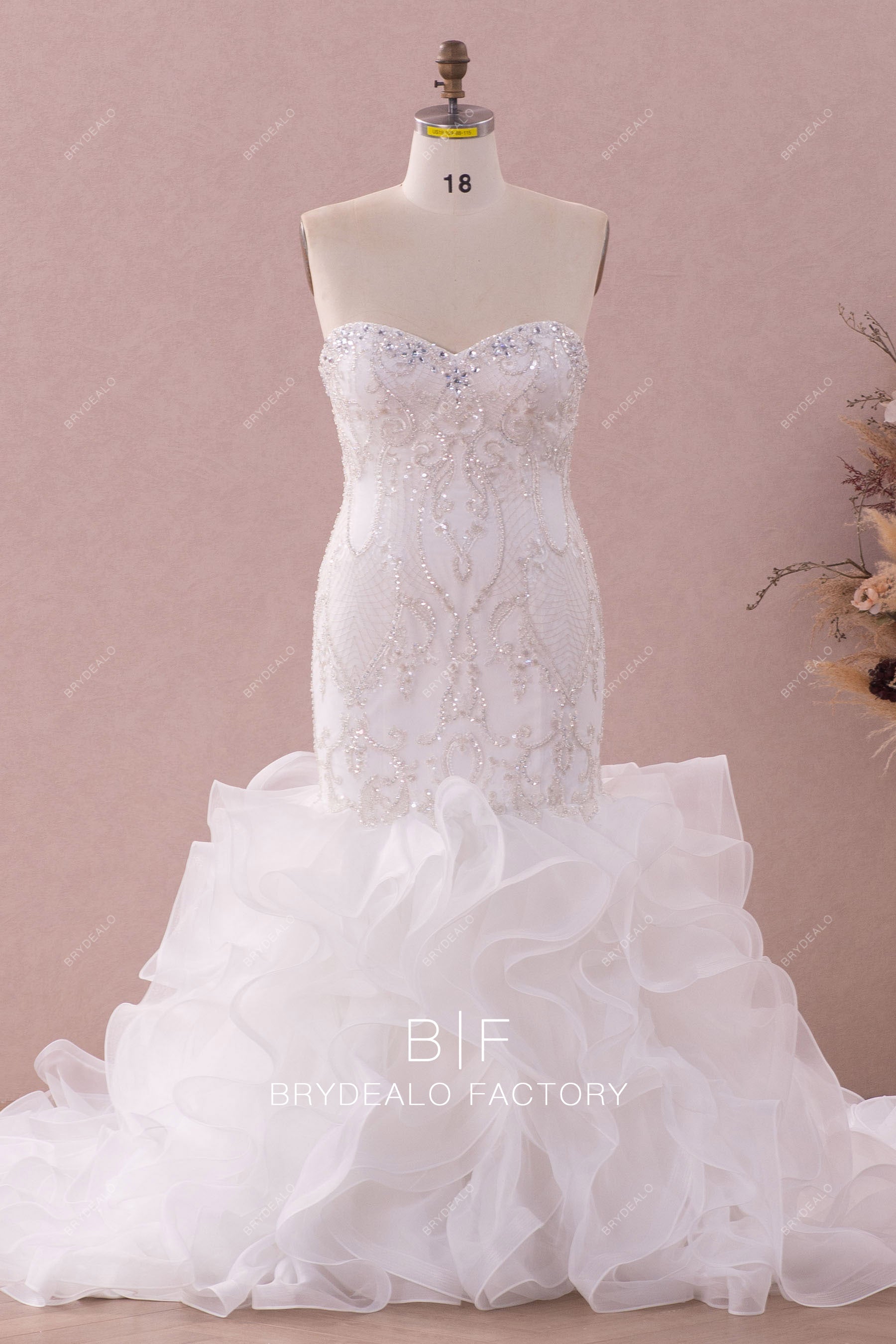 Organza with Ivory Lace Appliqued Short Dress Royal Blue Plus Size