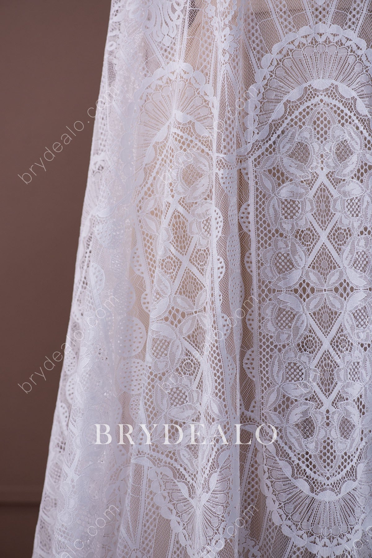 Pattern Crochet Bridal Lace Fabric Online