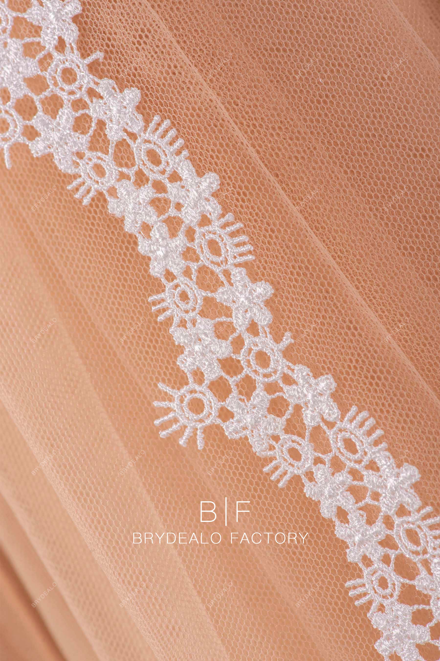 Designer Scalloped Chemical Lace Trim