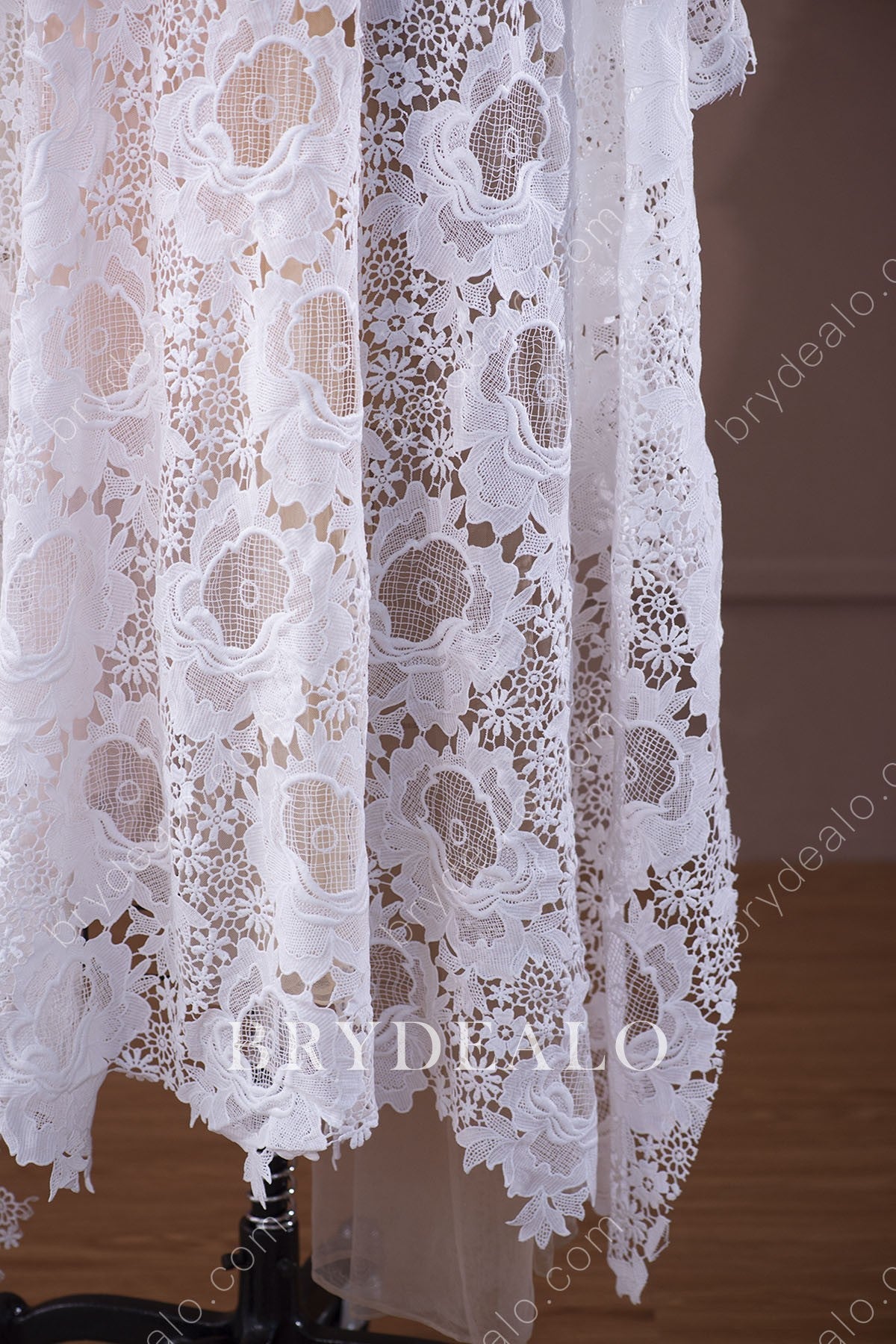 Best Trendy Wild Flower Crochet Bridal Lace Fabric Online
