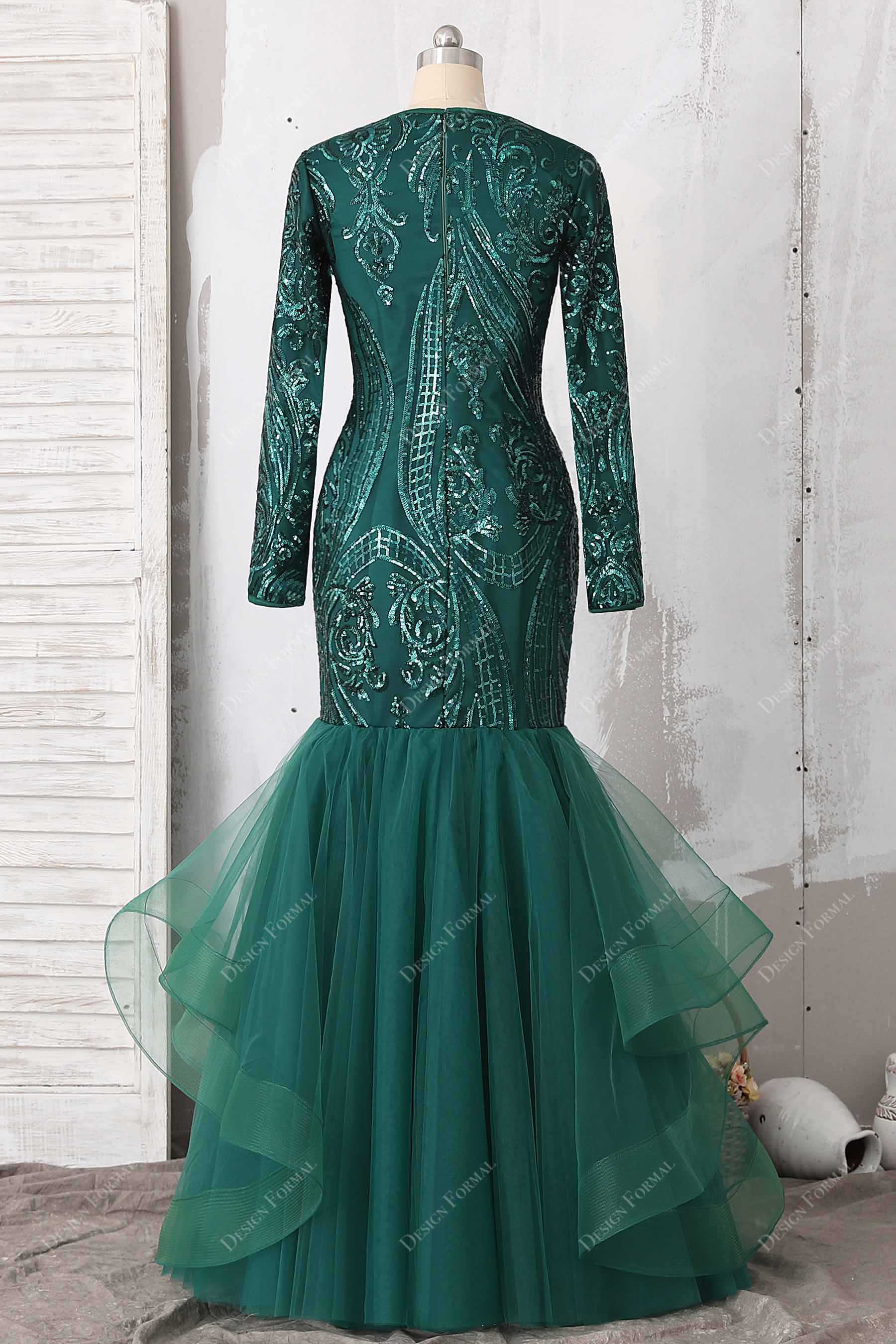 unique sequin floor length prom dress