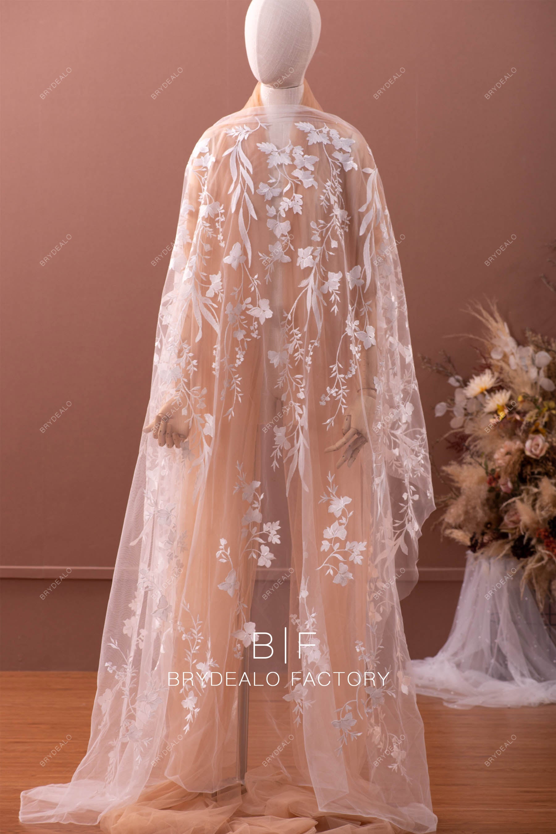 designer vines lace fabric online