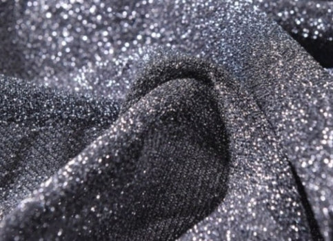 Custom Dark Grey Glitter Light Grey Empire Strapless Prom Dress