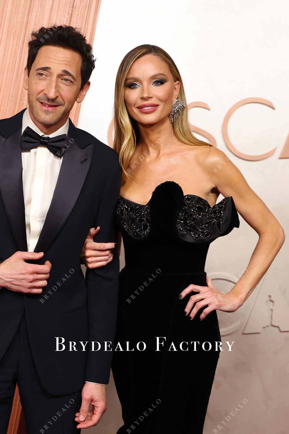 2025 Oscars red carpet Georgina Chapman strapless formal dress