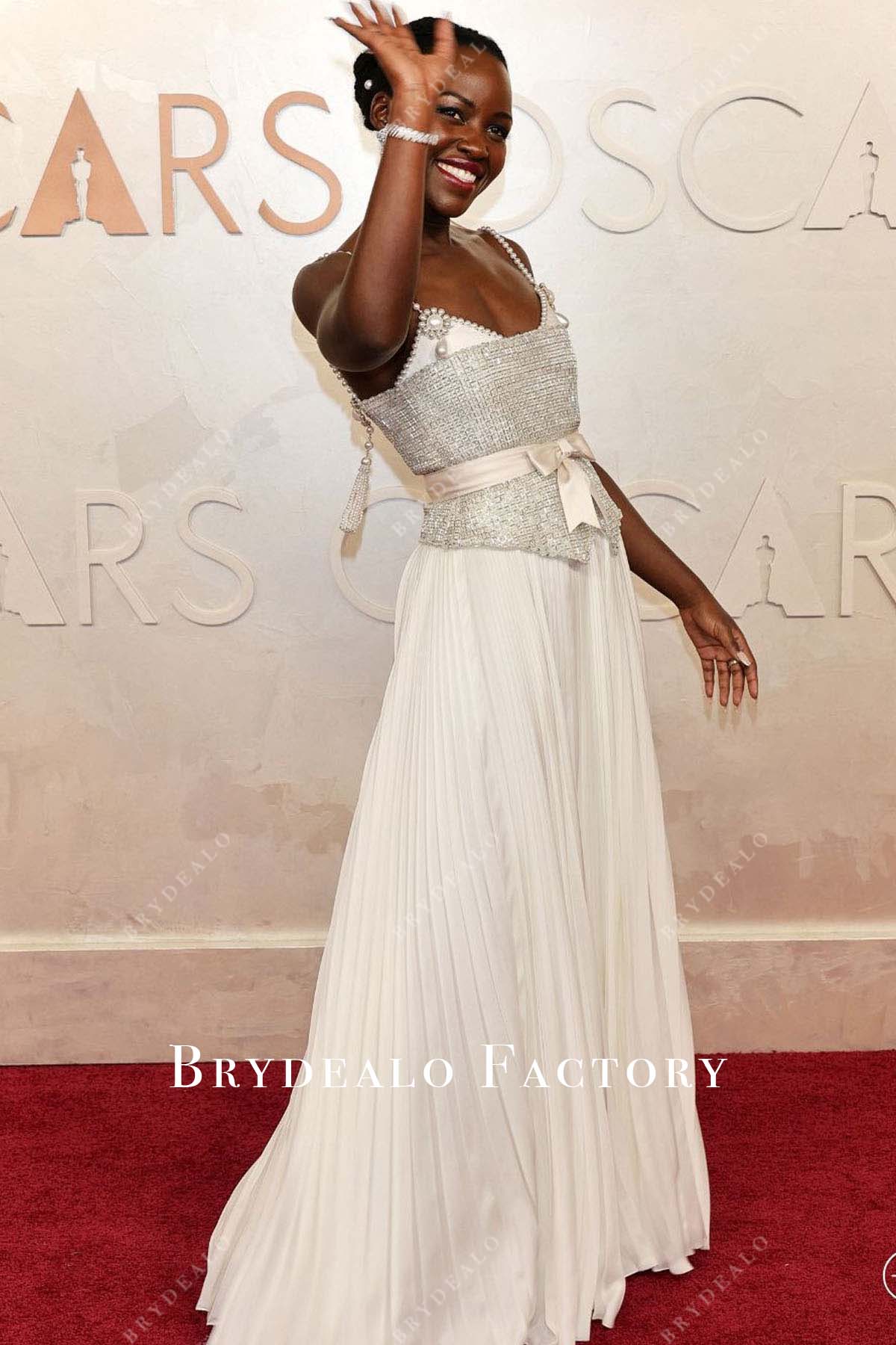 2025 Oscars red carpet Lupita Nyong’o floor length dress