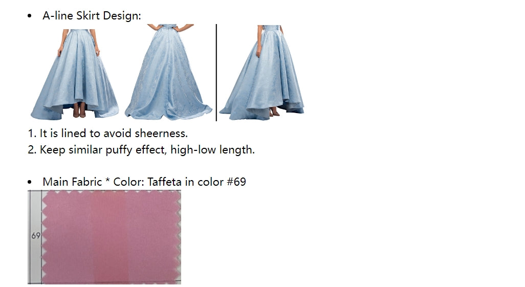 Custom Pink Taffeta Strapless High-low Wedding Guest Dress