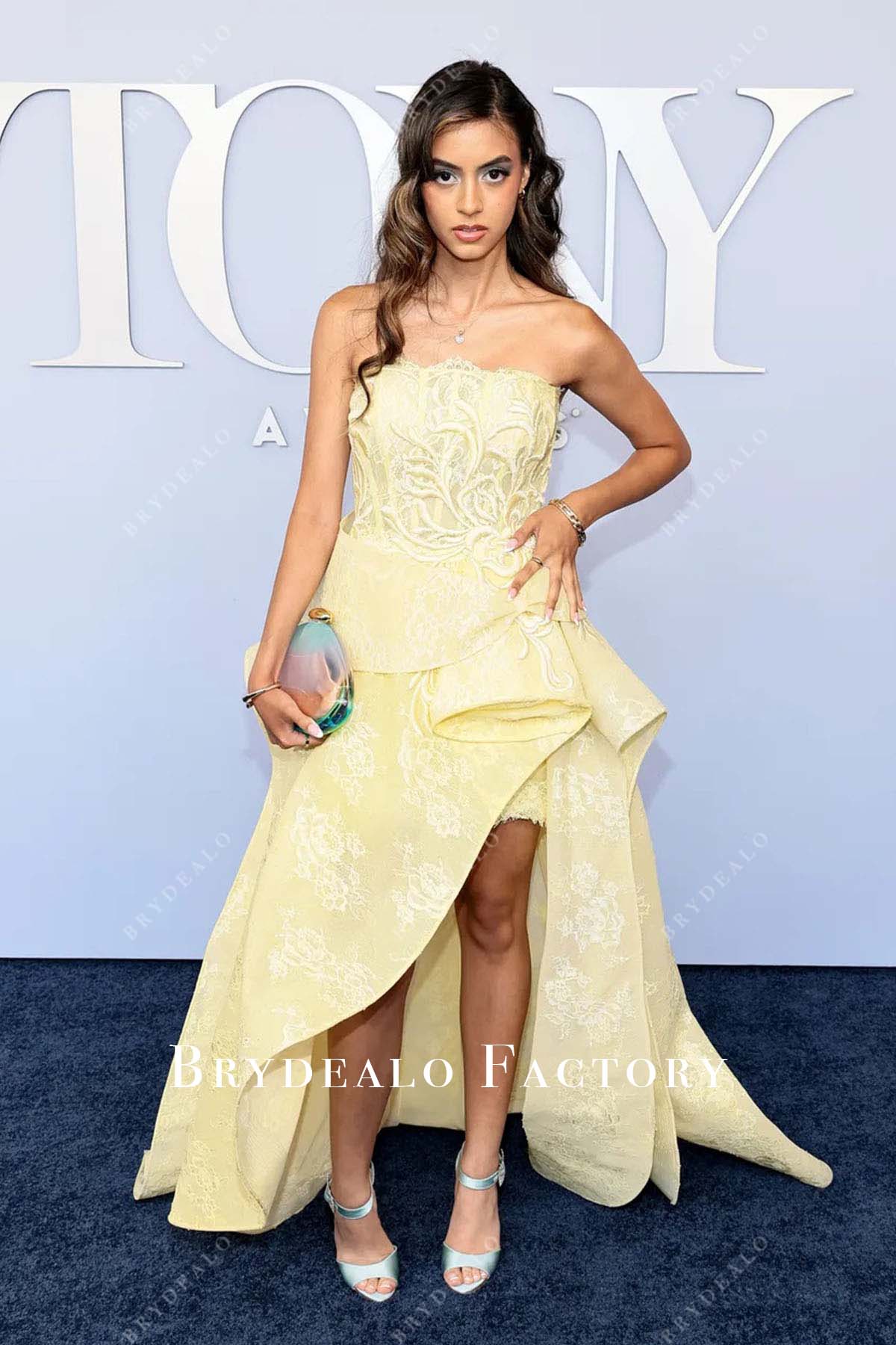 Alana Lintao 2024 Tony Awards strapless dress